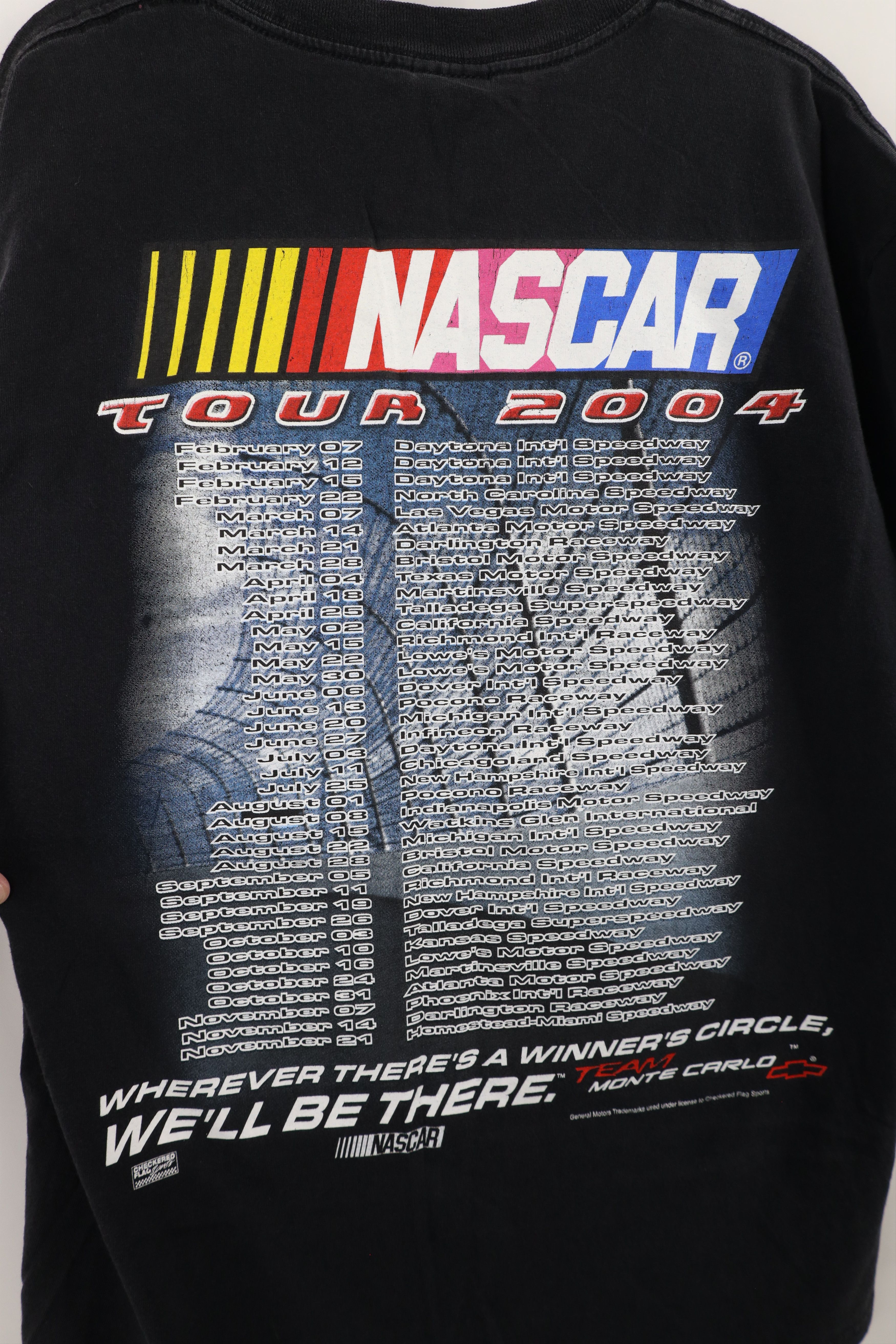 Vintage Vintage Y2K 2004 NASCAR Monte Carlo All Over Print T-Shirt Size US L / EU 52-54 / 3 - 7 Thumbnail