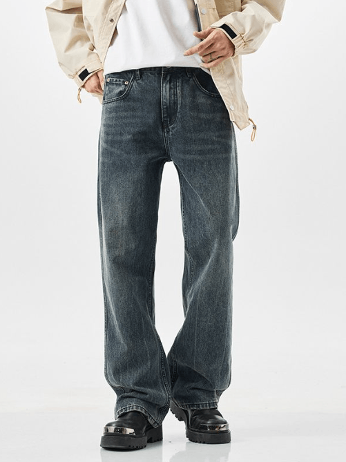 Japanese Brand Dark blue high street trend fashion casual flared jeans Size US 32 / EU 48 - 1 Thumbnail