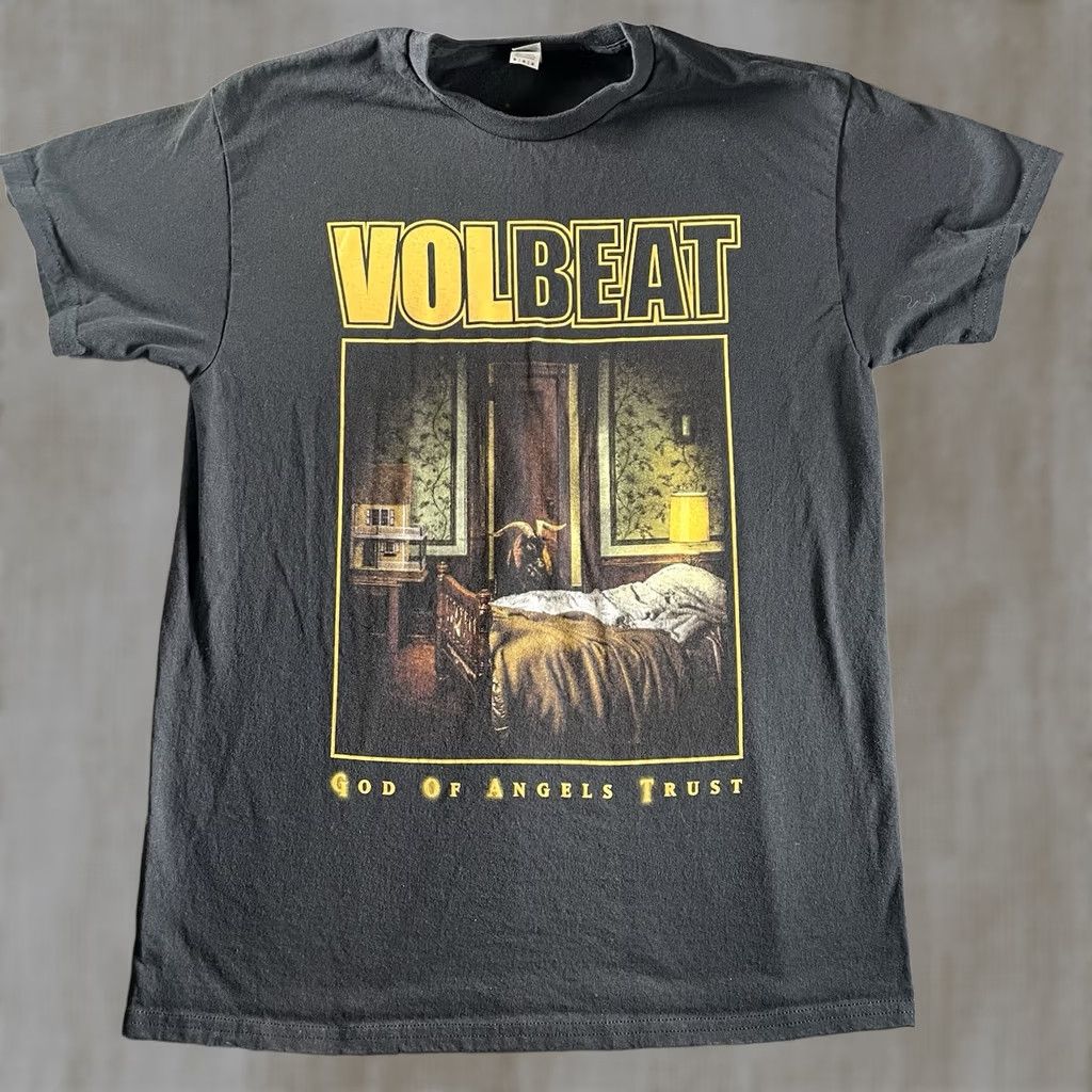 Vintage Volbeat Shirt Men’s Medium 2025 God Of Angels Trust Concert Tour Goat Official Black Mens T-Shirt Angel Fabric M & M 2025 Regular Size US M / EU 48-50 / 2 - 1 Thumbnail