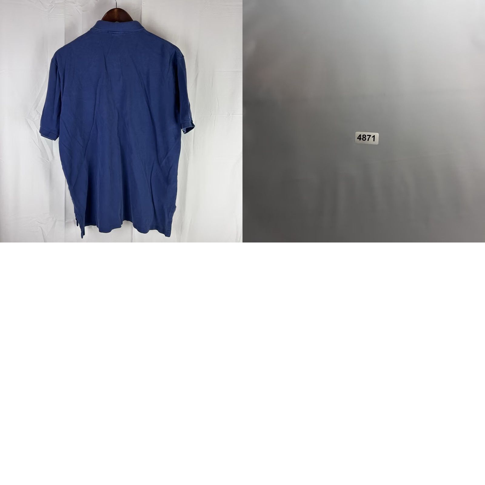 Ralph Lauren Polo by Ralph Lauren Shirt Large Blue Men's Short Sleeve Cotton Polo *Flaw Size US L / EU 52-54 / 3 - 9 Thumbnail