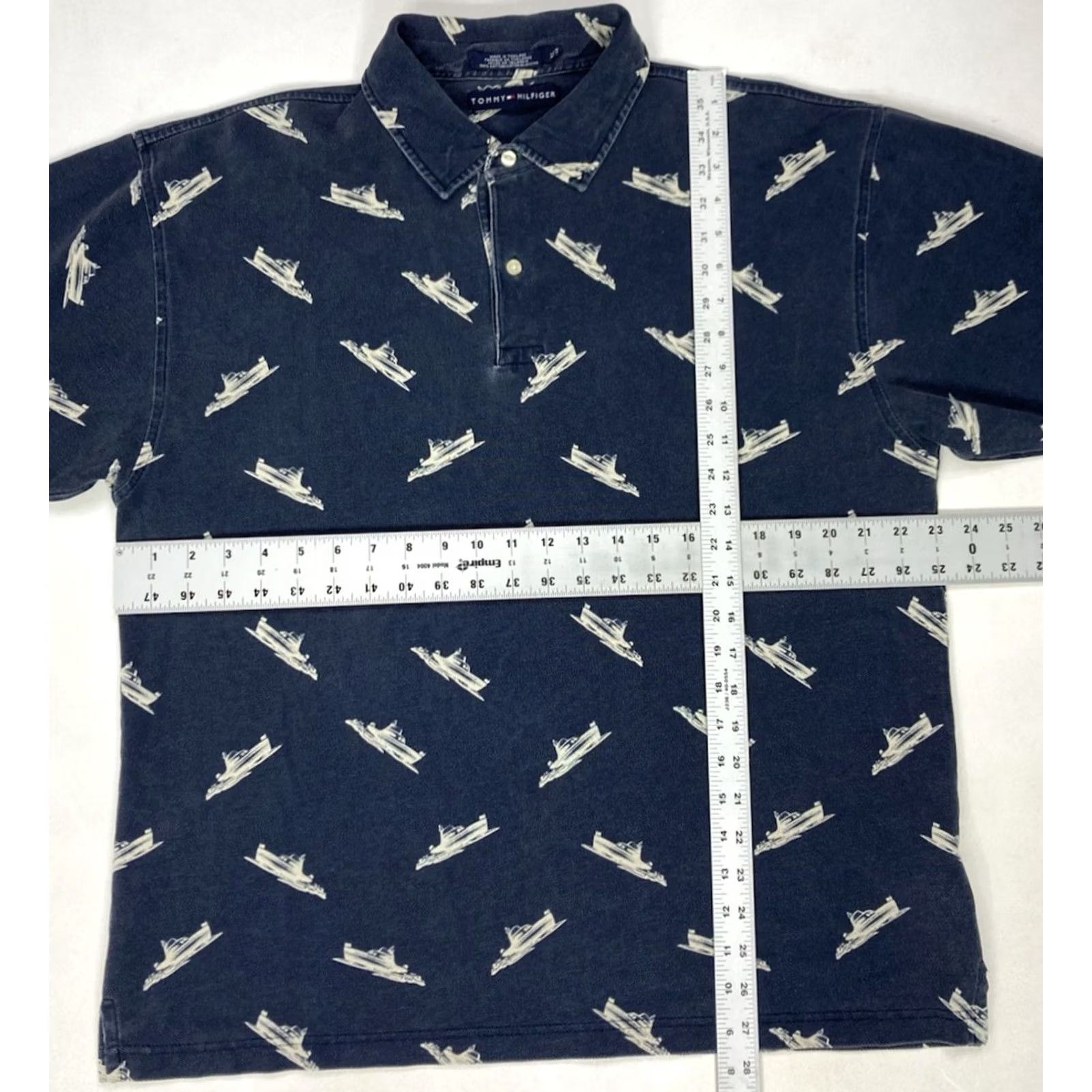 Tommy Hilfiger VTG Tommy Hilfiger Polo Shirt Men XL Blue Short Sleeve Embroidered Logo Slim All Seasons Size US XL / EU 56 / 4 - 6 Thumbnail
