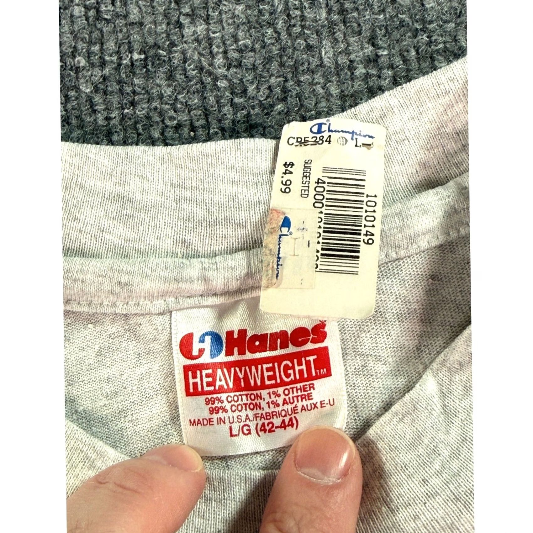 Hanes VINTAGE Miami Dolphins T Shirt Mens Large Gray NFL Football Graphic Tee USA 90s Size US L / EU 52-54 / 3 - 3 Thumbnail