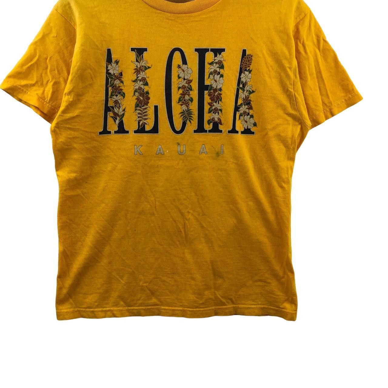 Fruit Of The Loom Vintage ALOHA KAUAI Maiki Aiu Lake Song Hawaii Tee Shirt Size M / US 6-8 / IT 42-44 - 4 Thumbnail