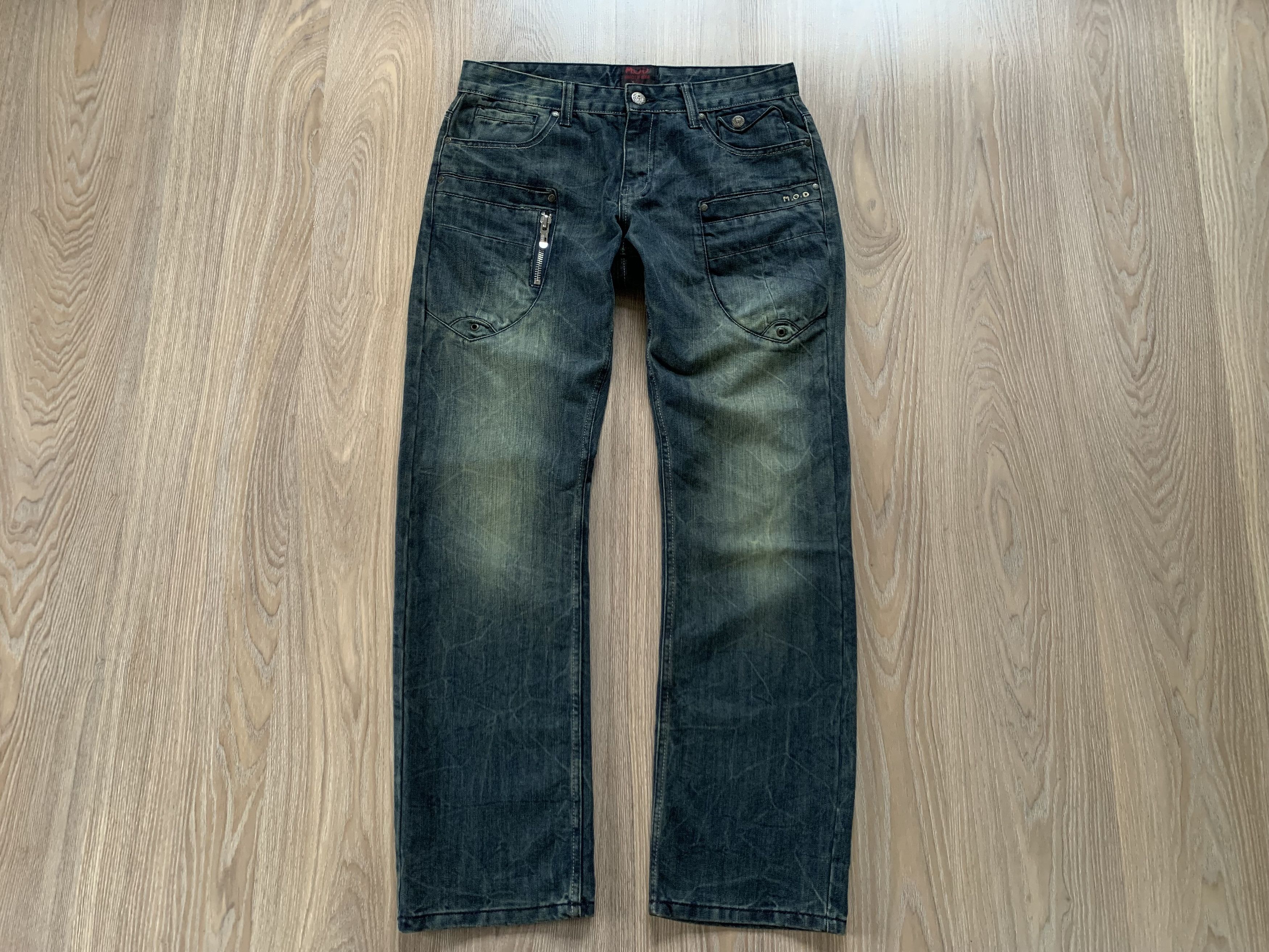 Other Mod Cotton Multi Pocket Miracle Jeans Size US 34 / EU 50 - 2 Thumbnail