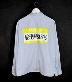 Vetements VETEMENTS Slogan Signed Long Sleeve Shirt Size US XS / EU 42 / 0 - 1 Thumbnail