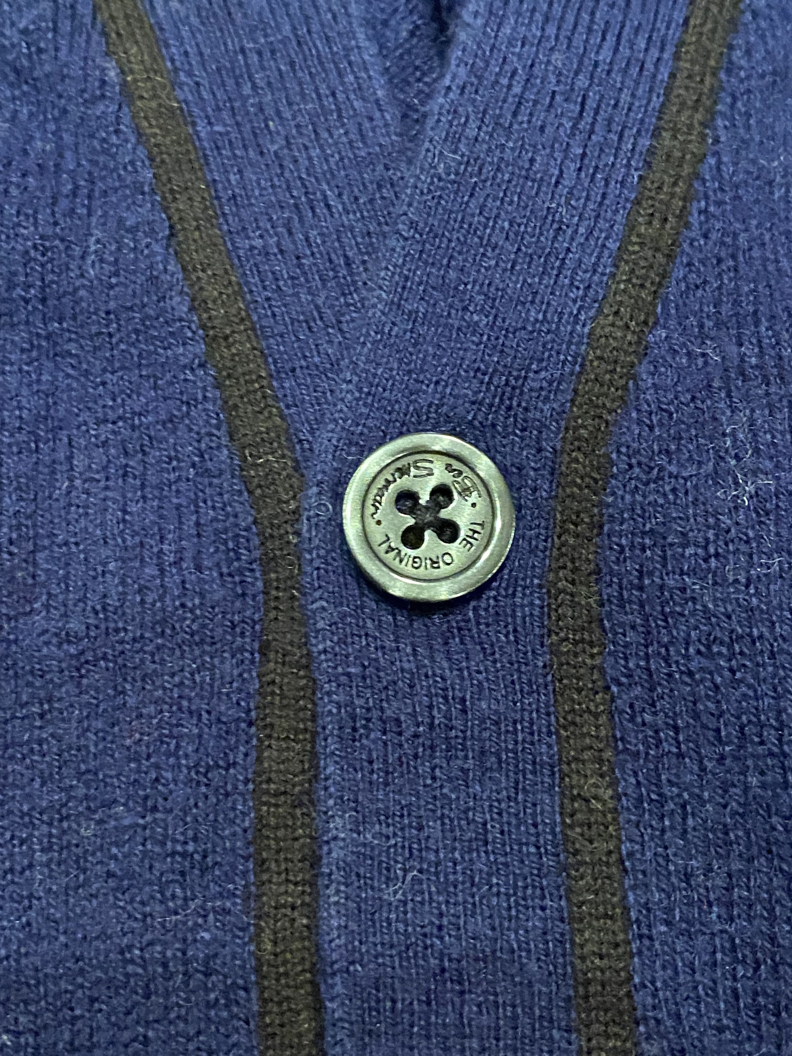 Ben Sherman Ben Sherman Blue Cardigan – Merino Wool & Cotton 💙✨ Size US M / EU 48-50 / 2 - 3 Thumbnail