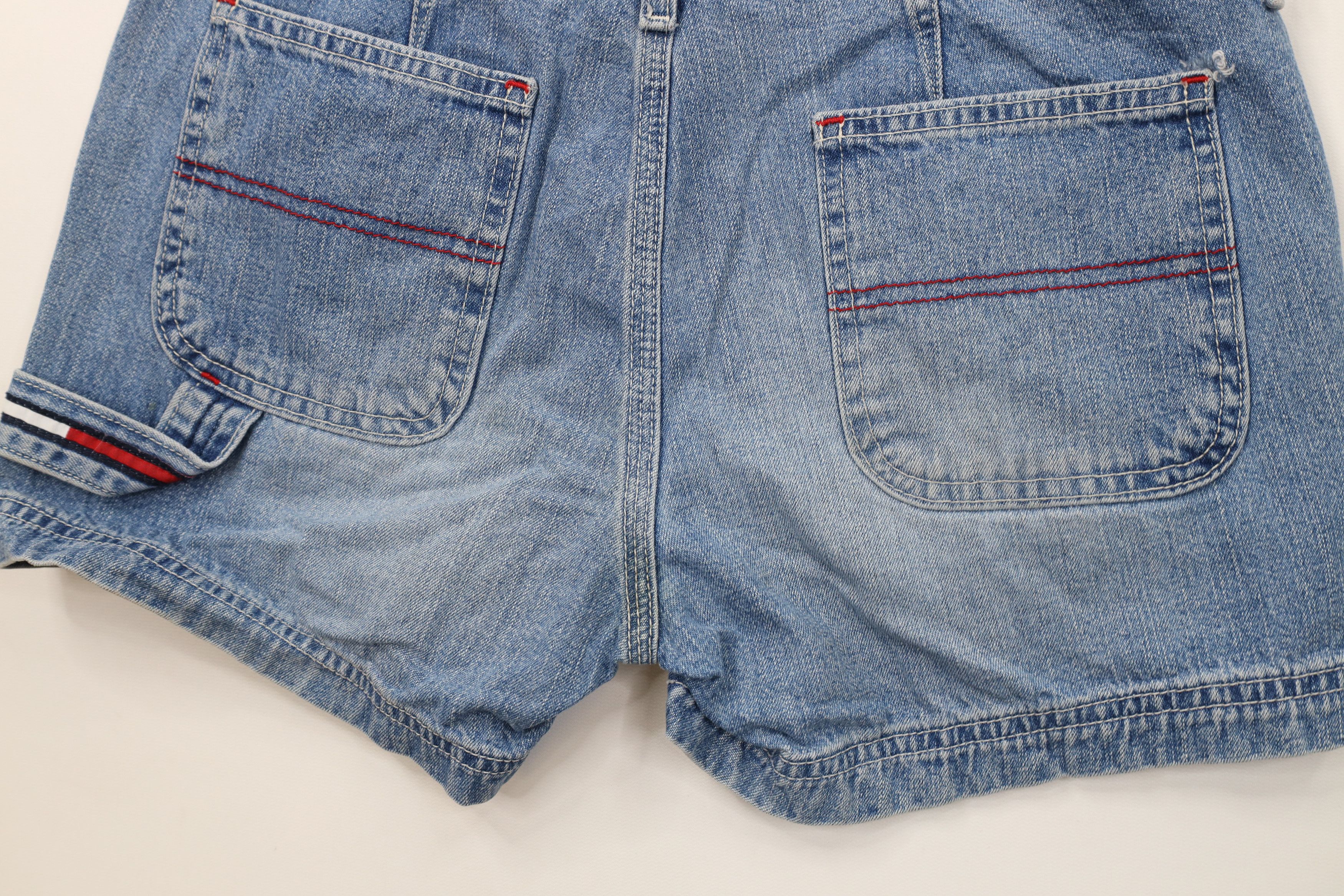 Tommy Hilfiger Vintage 90s Y2K Tommy Hilfiger Denim Jean Shorts Blue Size 25" / US 0 / IT 36 - 10 Thumbnail