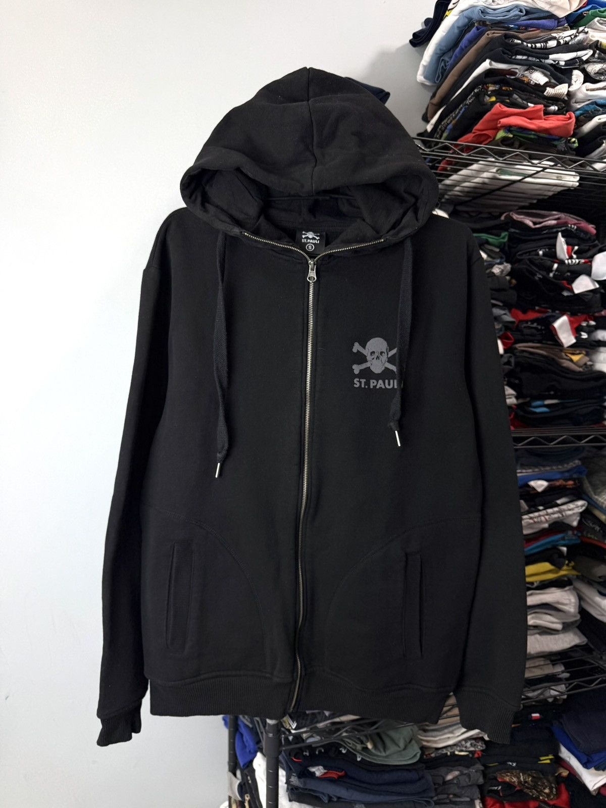 Vintage Vintage St Pauli Band Hoodie Skull Pirates Bones Size US S / EU 44-46 / 1 - 2 Thumbnail