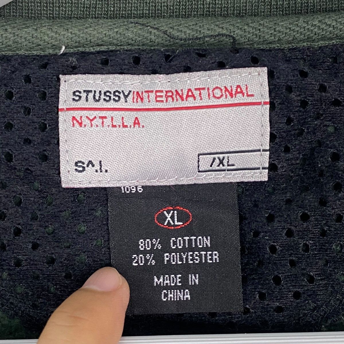 Other Vintage Stussy Crewneck Sweatshirt Green Pullover Size XL Size US XL / EU 56 / 4 - 6 Thumbnail
