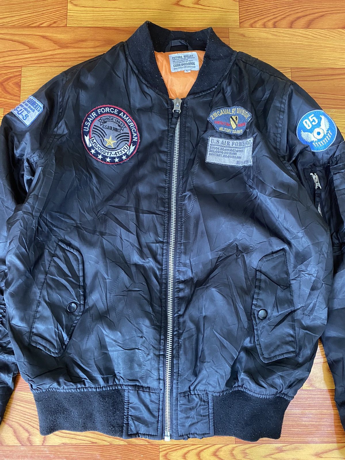 Vintage Us Air Force Bomber Flight Jacket Size US L / EU 52-54 / 3 - 2 Thumbnail