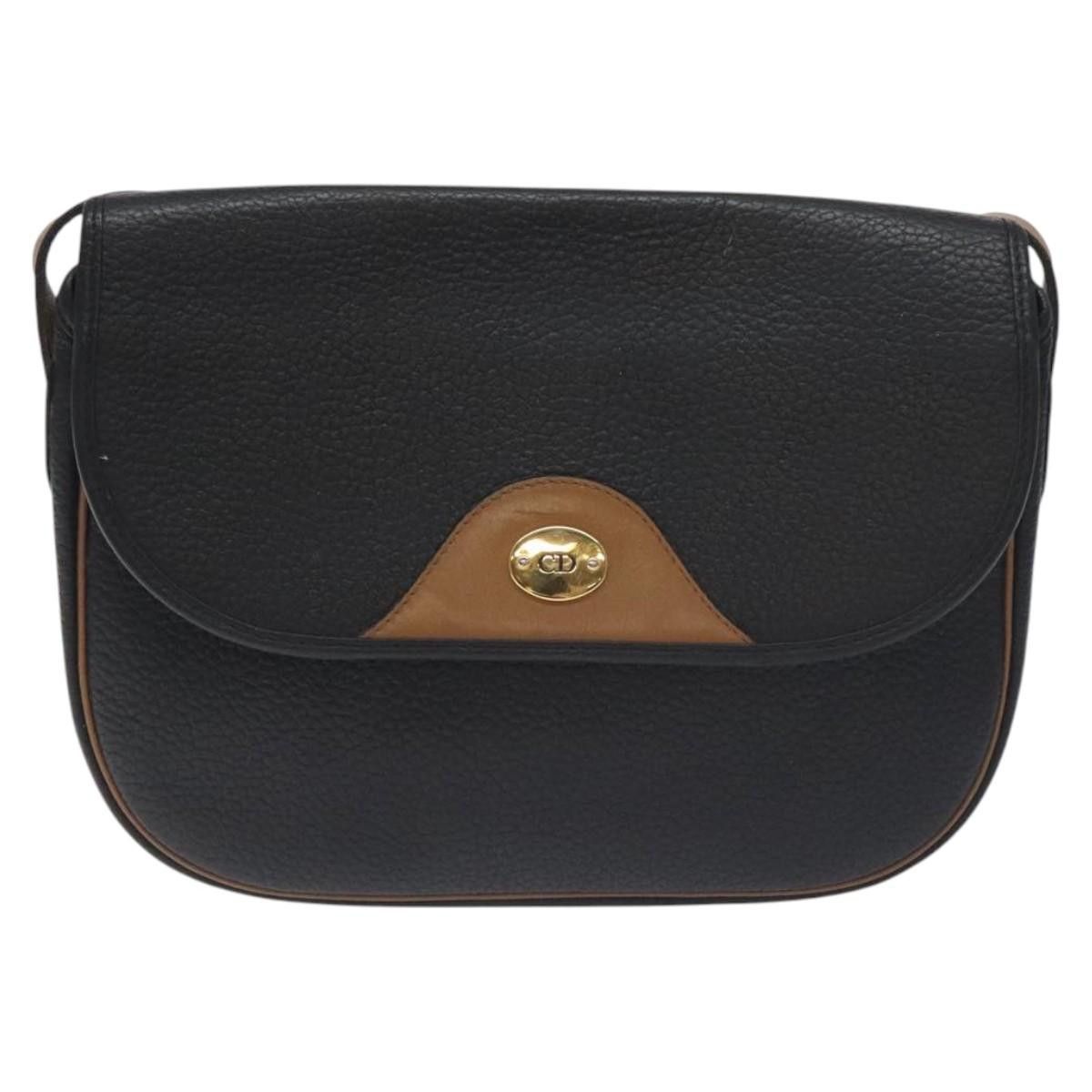 Dior DIOR Shoulder Bag Leather Black Gold Size ONE SIZE - 2 Thumbnail