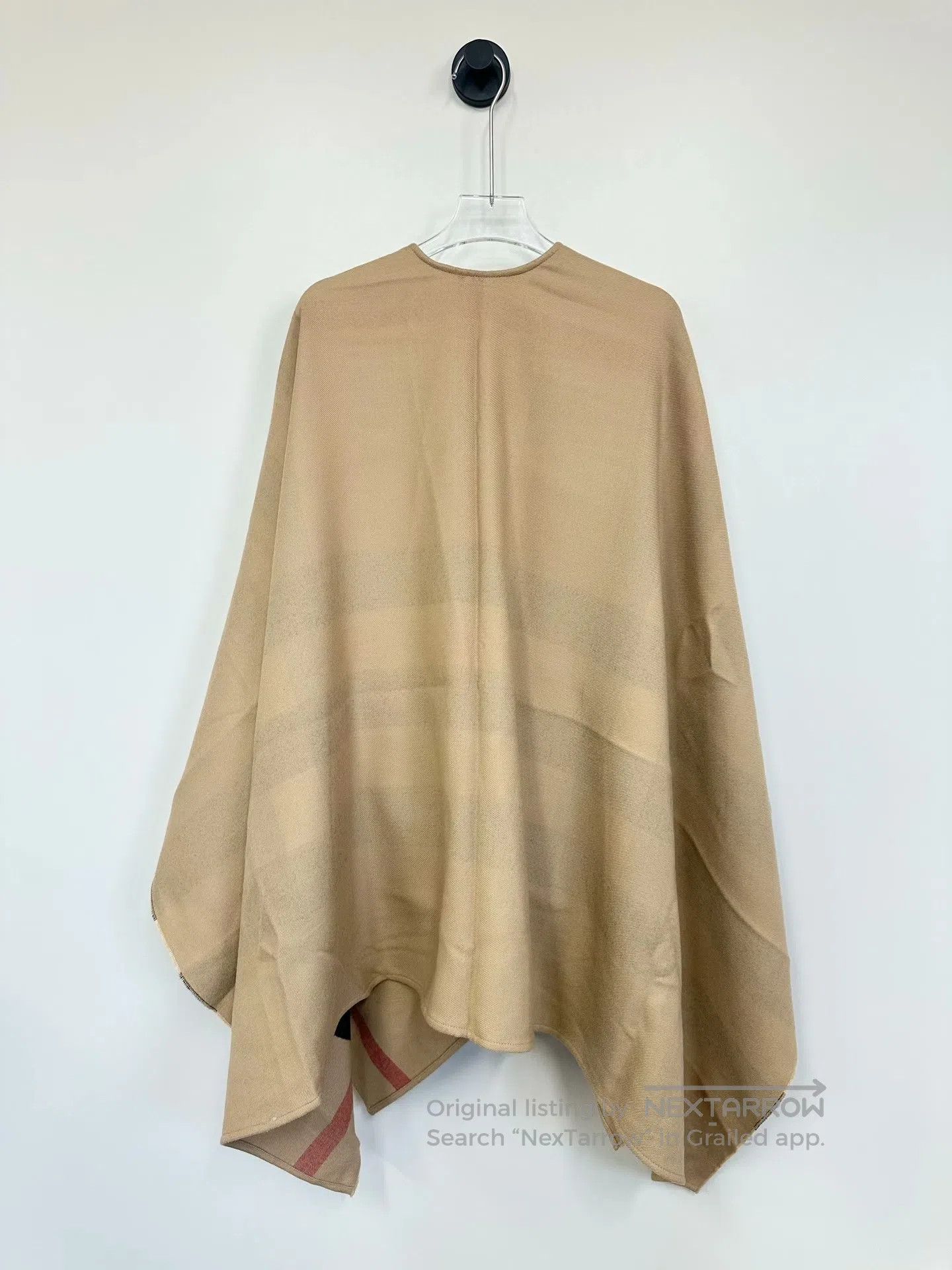 Burberry Burberry size F Khaki Classic Lined Plaid Cloak Shawl| Size XS / US 0-2 / IT 36-38 - 2 Thumbnail