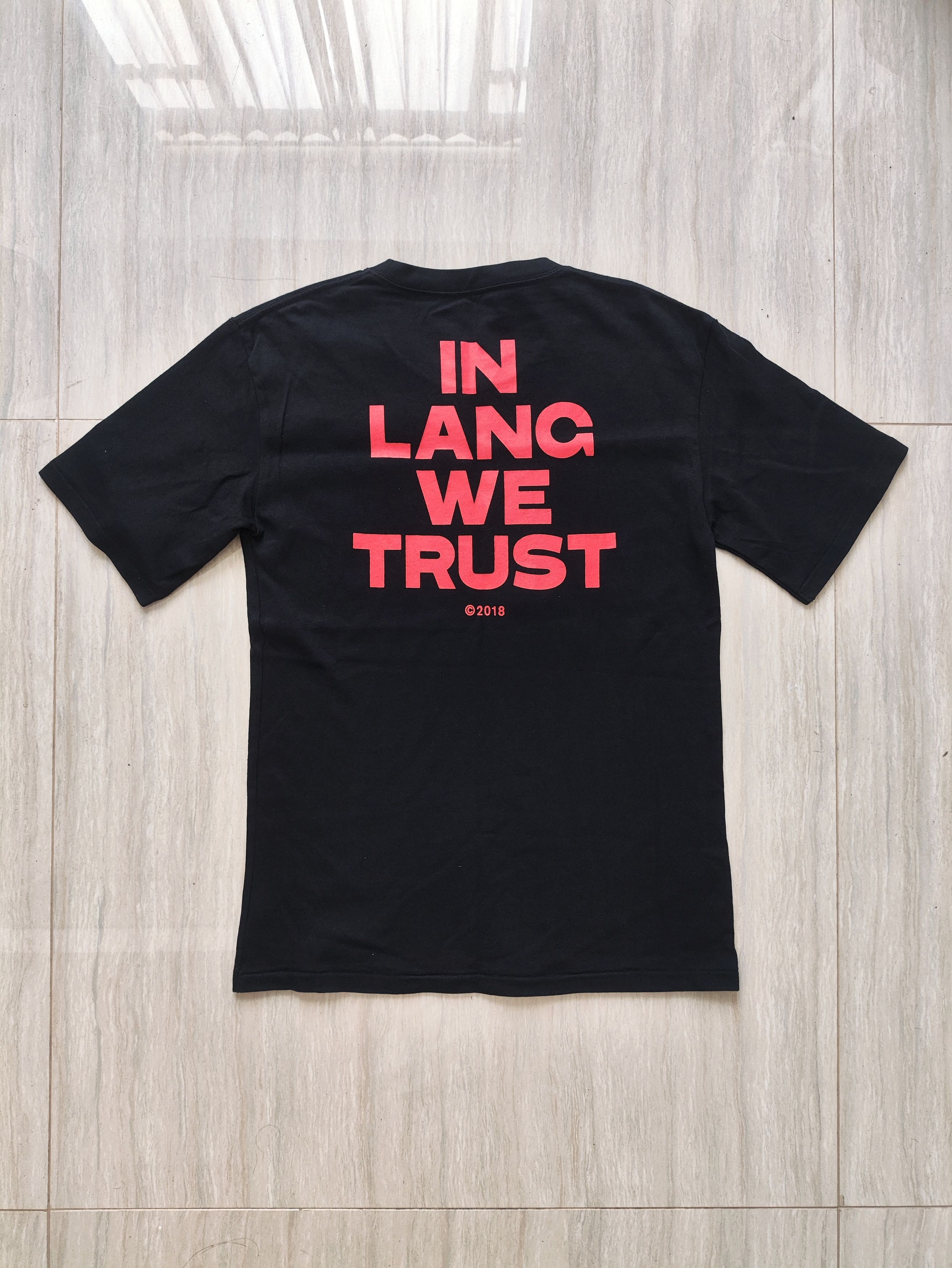 Helmut Lang SS18 Shayne Oliver In Lang We Trust T-shirt Size US XL / EU 56 / 4 - 1 Thumbnail