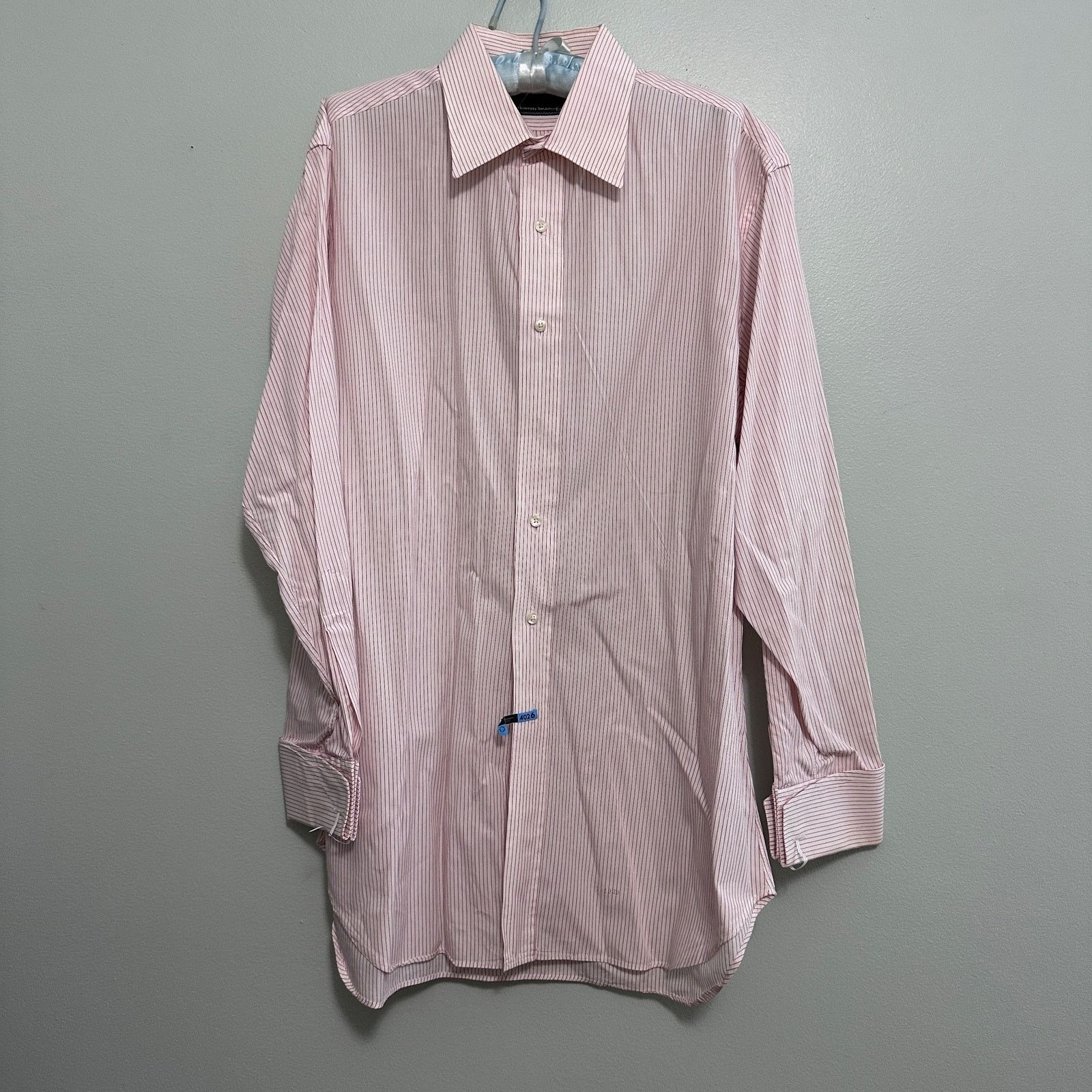 Tom James Tom James red pinstripe custom made button down size L Size US L / EU 52-54 / 3 - 2 Thumbnail