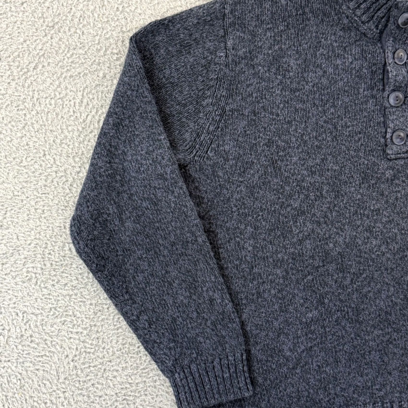 Vintage L.L. Bean Sweater Mens 2XL Blue Knit Henley Pullover Long Sleeve Casual Outdoor LL Bean Size US XXL / EU 58 / 5 - 4 Thumbnail