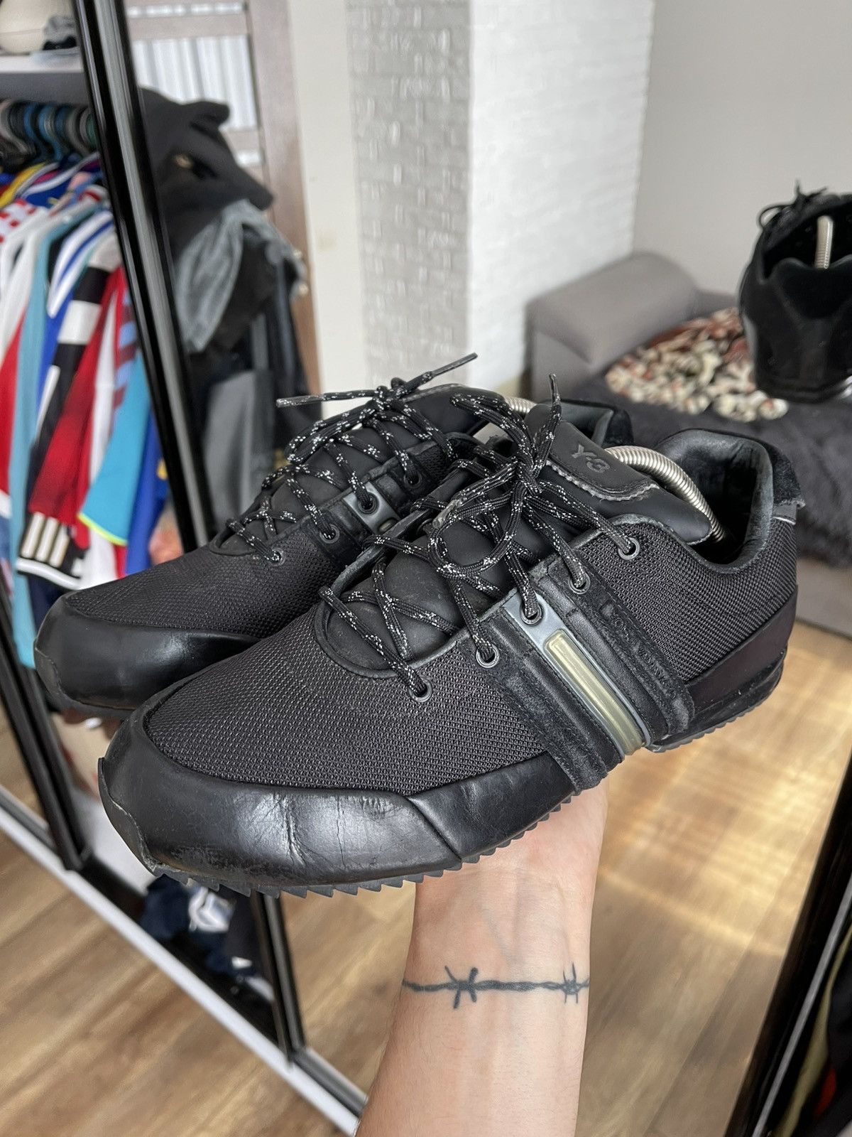 Adidas Adidas Sprint Core Black Y-3 Shoes Vintage Size US 9.5 / EU 42-43 - 5 Thumbnail