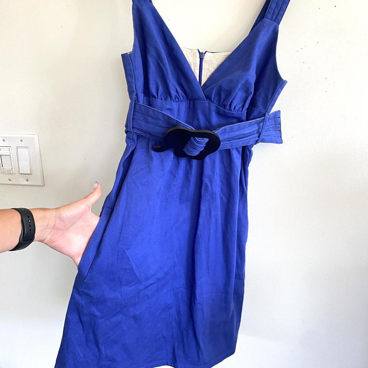 VaVa VAVA JOY HAN BLUE MINI DRESS VINTAGE BUCKLE ELEPHANT SMALL Size S / US 4 / IT 40 - 6 Thumbnail