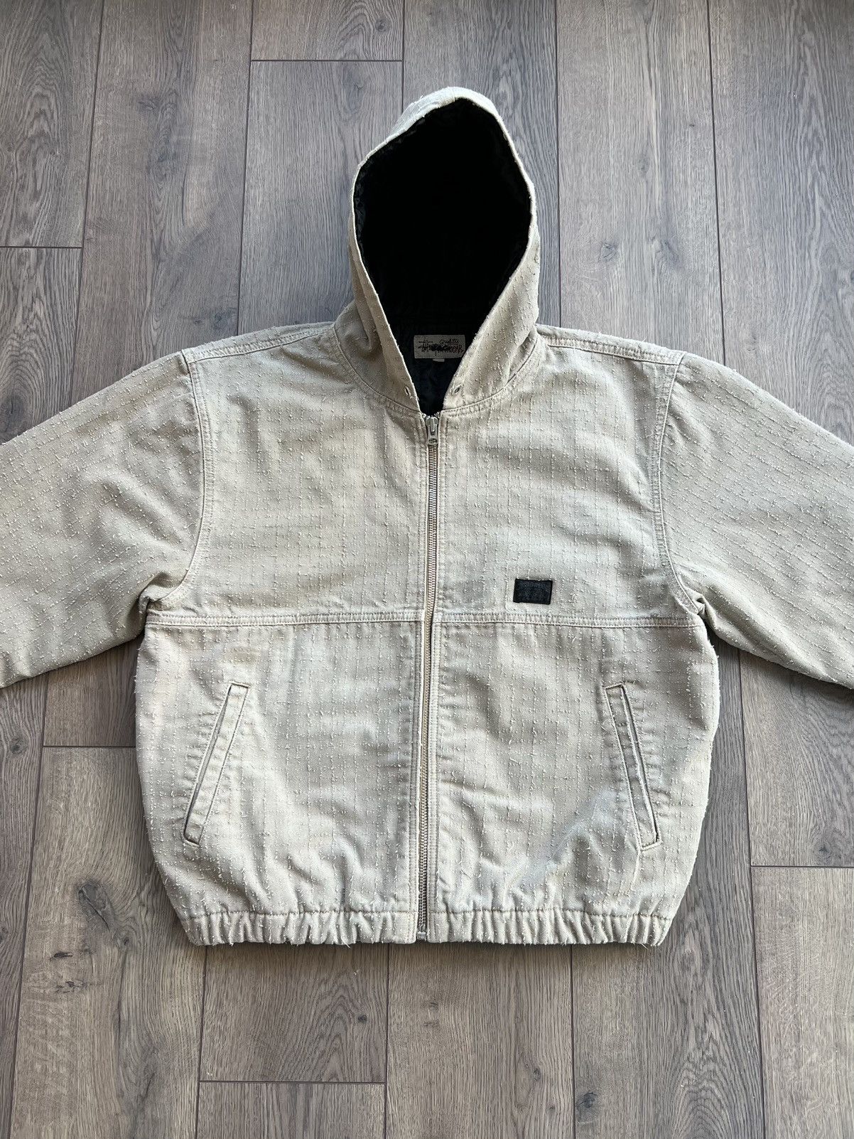 Stussy Stussy Canvas Needlepunch Work Jacket “Khaki” XL Size US XL / EU 56 / 4 - 3 Thumbnail