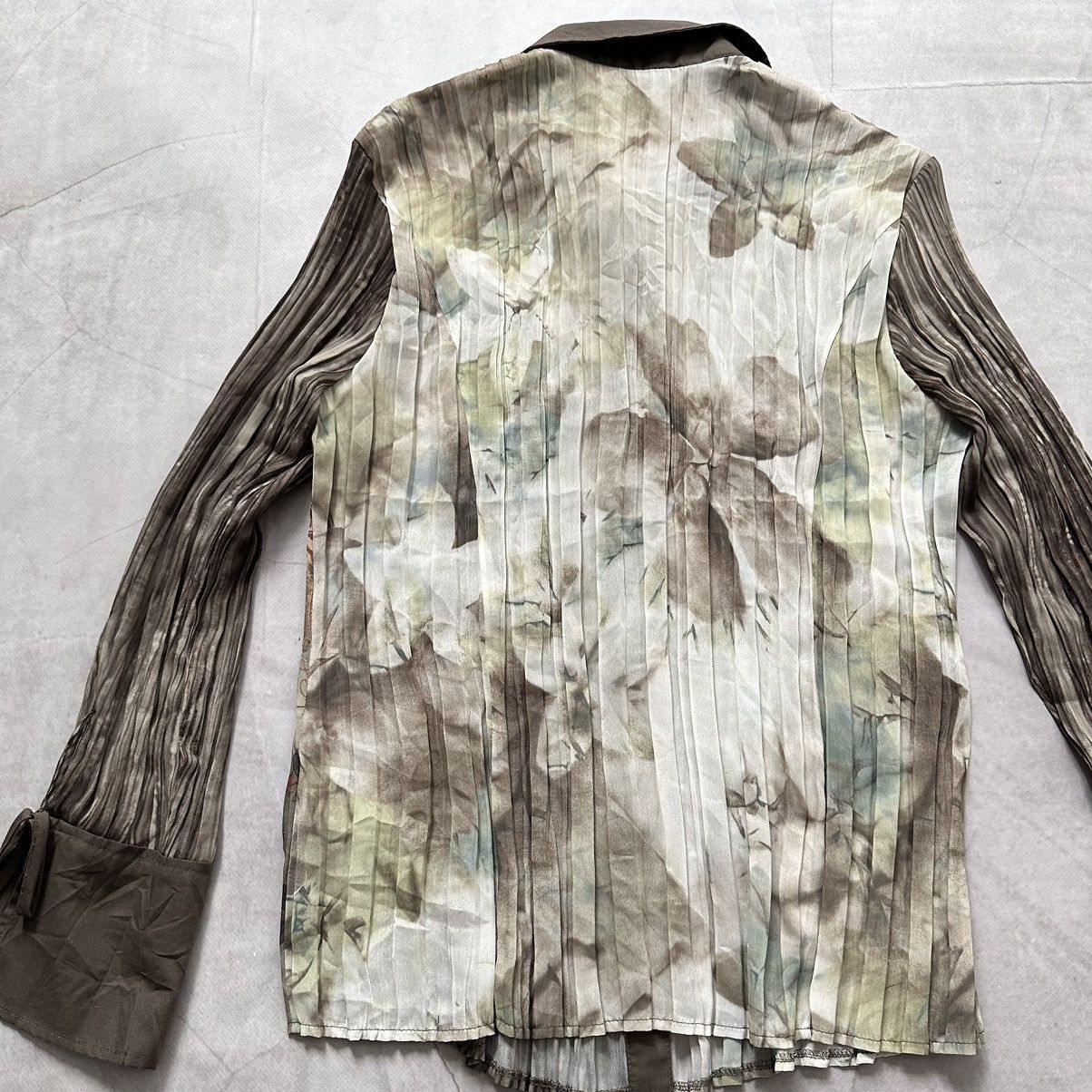 Pleats Please Issey Miyake Bonita Issey Miyake Pleats Please Style Pleated Lace Shirt Size M / US 6-8 / IT 42-44 - 13 Thumbnail