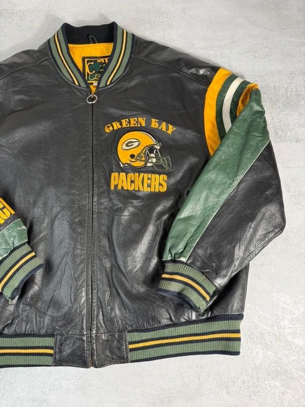 NFL Green Bay Packers NFL Leather Jacket Size US XL / EU 56 / 4 - 3 Thumbnail