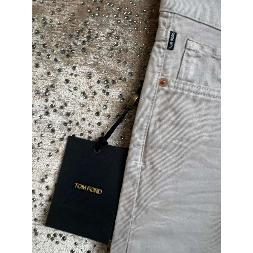 Tom Ford o1rshd1 Slim Fit Corduroy Jeans in Pale Stone Size US 36 / EU 52 - 17 Thumbnail