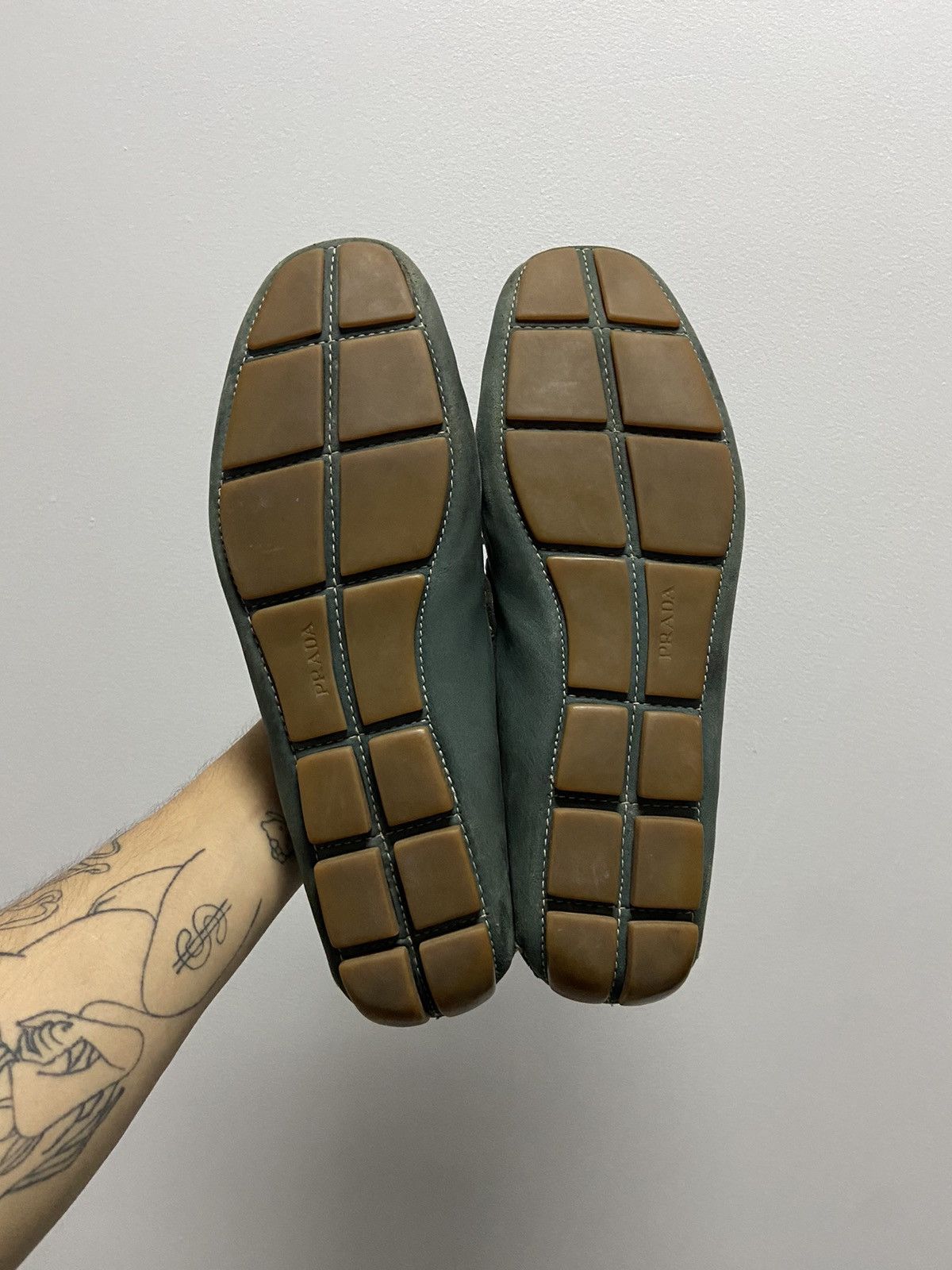 Prada × Vintage Prada Vintage Brown Shoes Sandals Moccasins Luxury Size US 12 / EU 45 - 7 Thumbnail