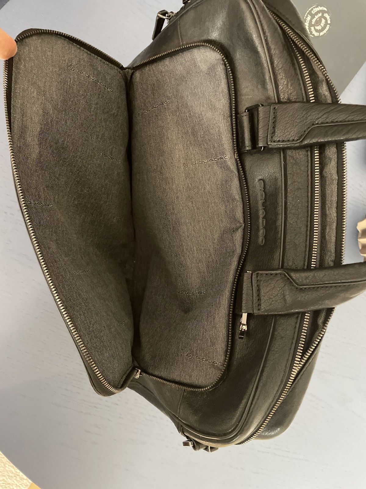 Piquadro Leather laptop 15’’ bag Size ONE SIZE - 3 Thumbnail