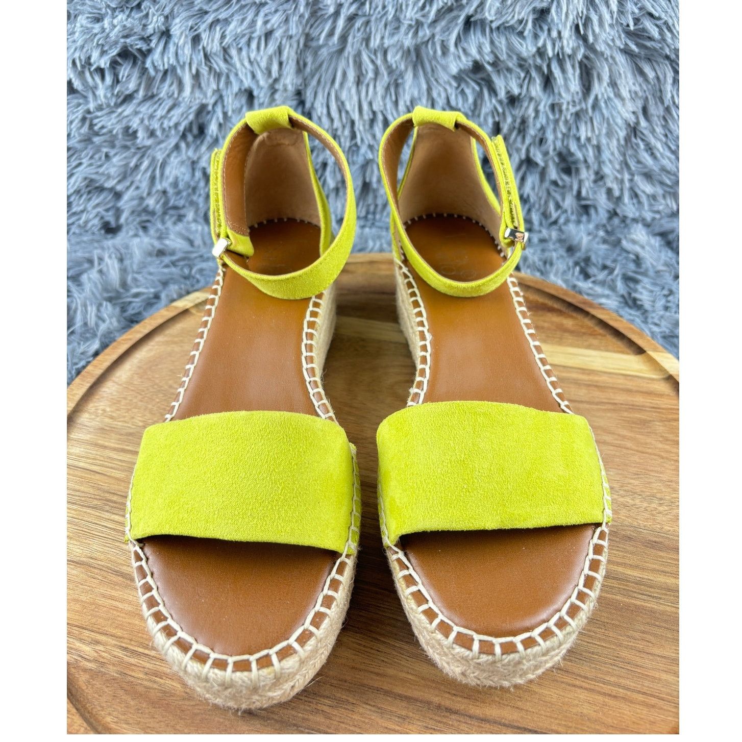 Franco Sarto Franco Sarto Pela Espadrille Platform Suede Lime Size US 7.5 / IT 37.5 - 2 Thumbnail