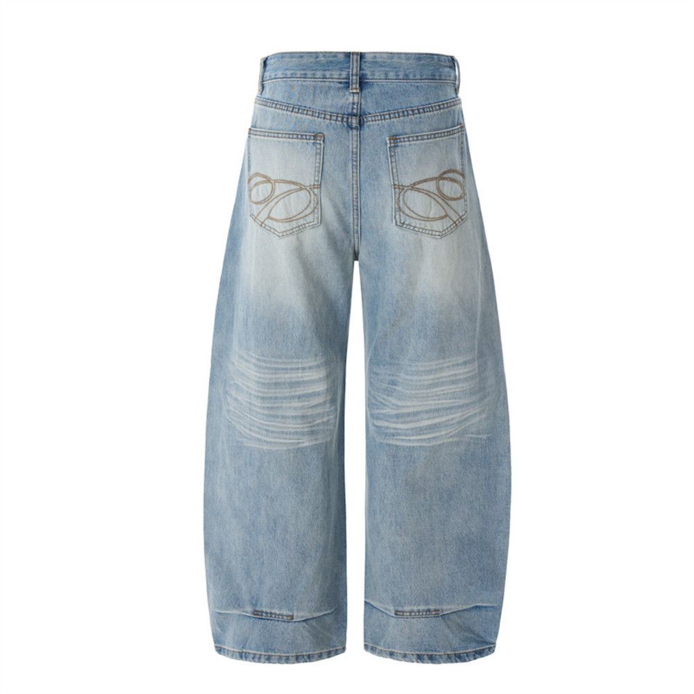 Vintage American high street hip-hop trend washed scimitar jeans Size US 32 / EU 48 - 6 Thumbnail