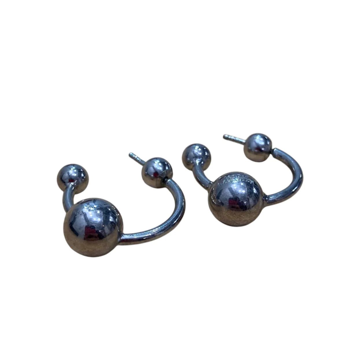 Jean Paul Gaultier Logo Ball Motif Earrings Size ONE SIZE - 1 Thumbnail
