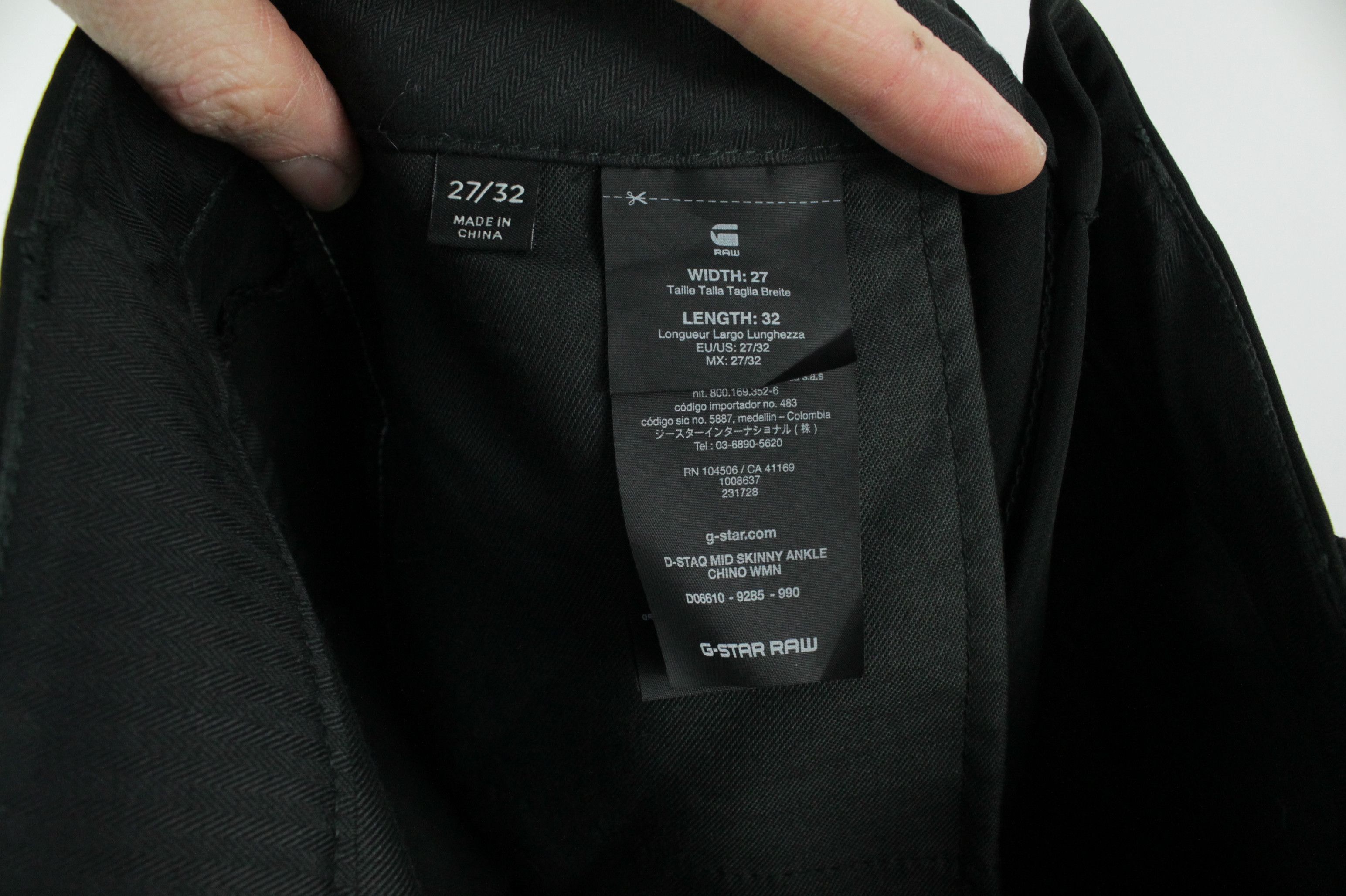 G-Star G-Star RAW D-Staq Mid-Waist Skinny Ankle Chino Black Size 27" / US 4 / IT 40 - 14 Thumbnail