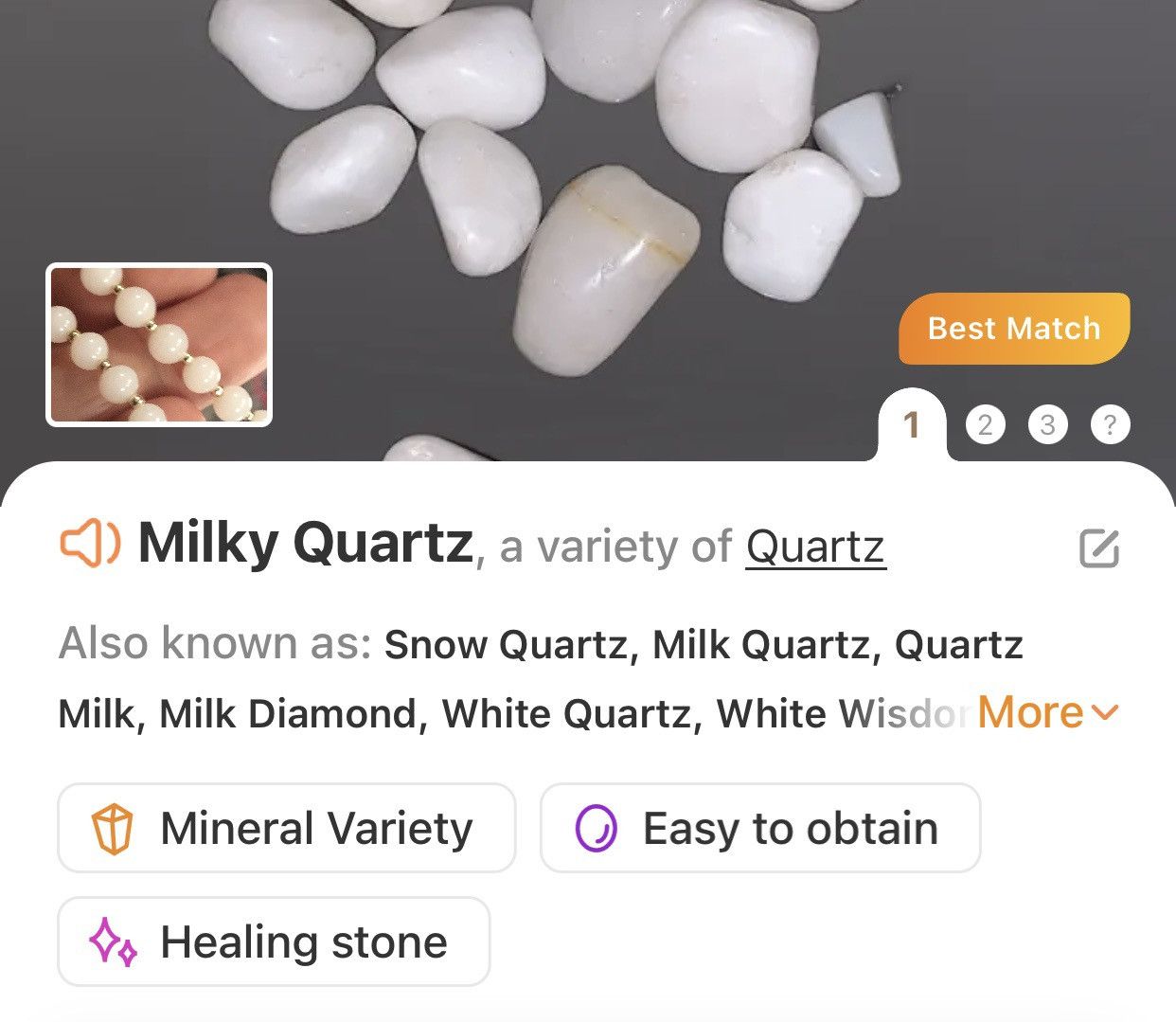Handmade Handcrafted graduated milky quartz mother of pearl necklace Size ONE SIZE - 11 Thumbnail