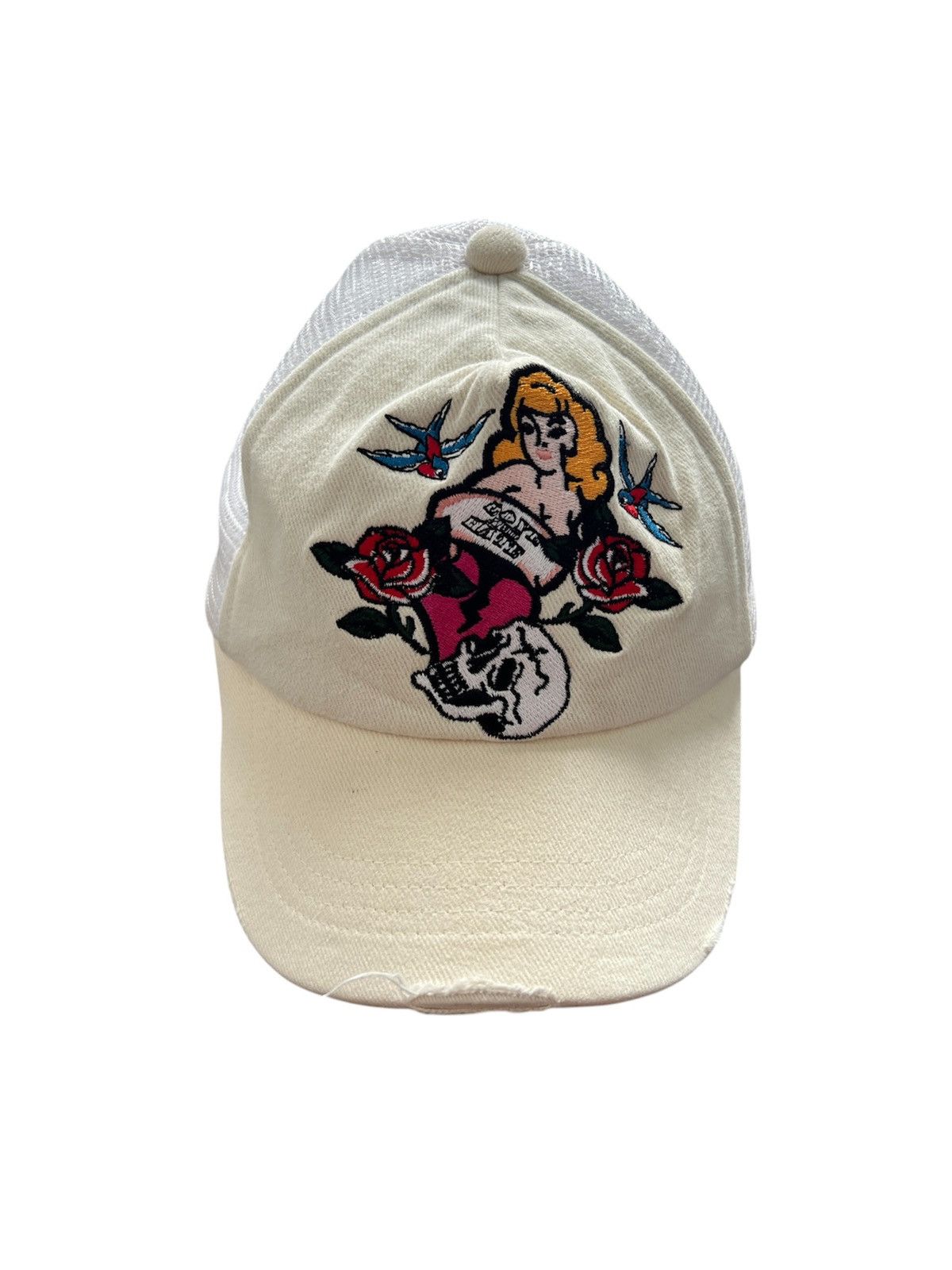 Japanese Brand Japanese Brand Embroidery Tattoo Motif Mesh Cap Size ONE SIZE - 1 Thumbnail