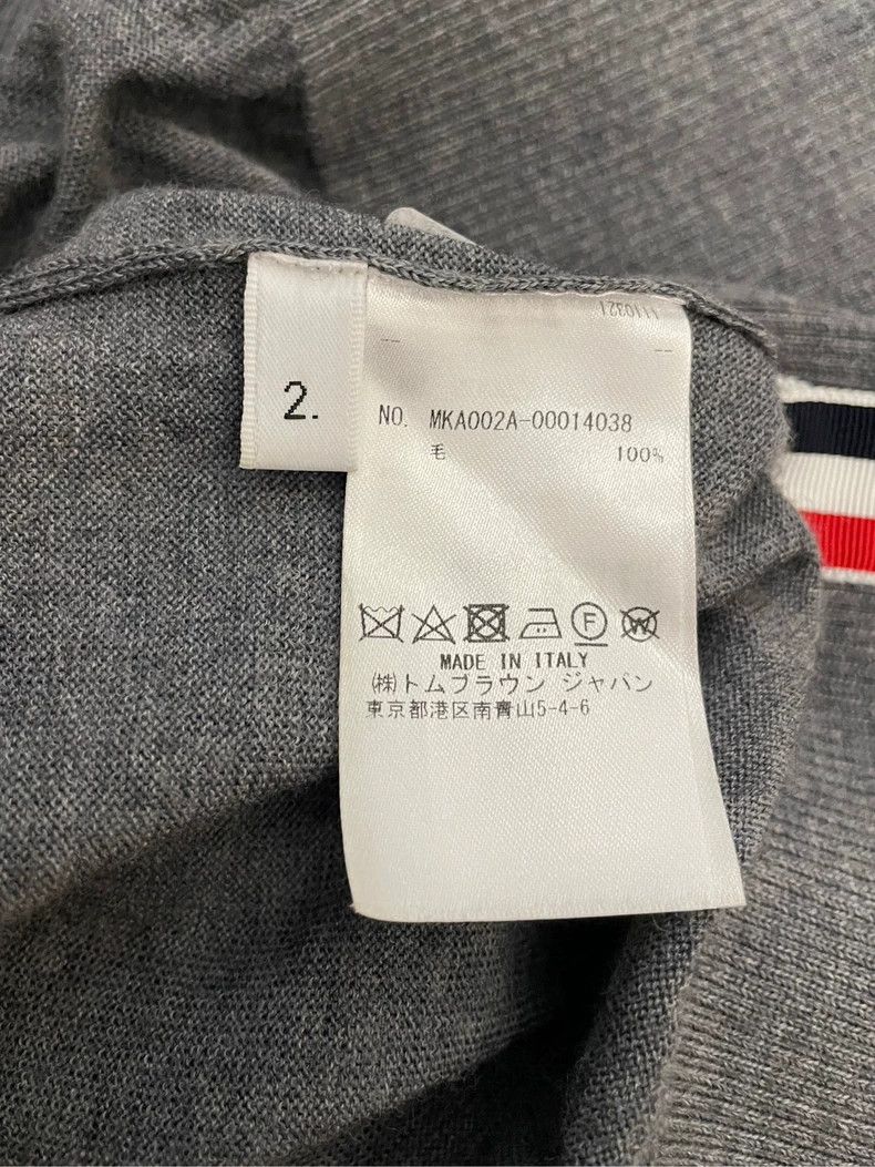 Thom Browne Thom Browne size2 Gray knitted wool sweater Size US M / EU 48-50 / 2 - 6 Thumbnail