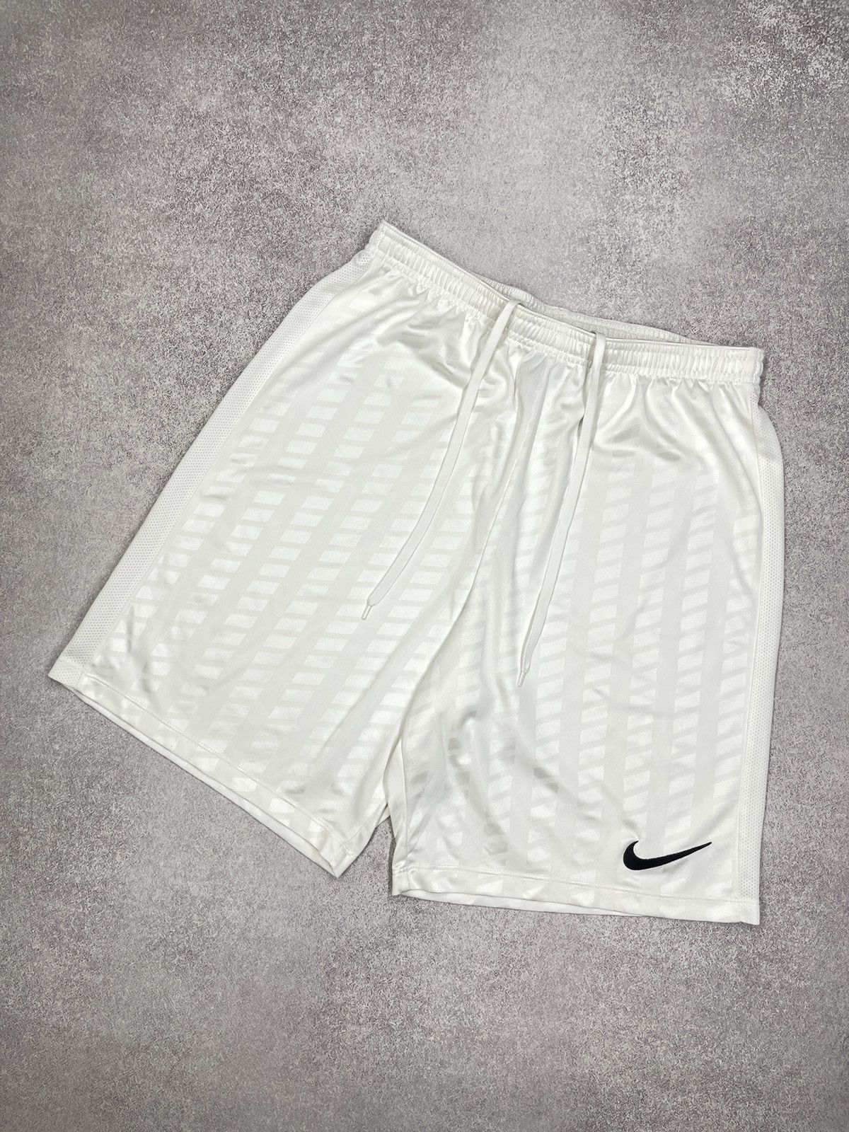 Nike Mens Nike Academy Football Shorts White Drill Y2K TECH ACG Size US 34 / EU 50 - 1 Thumbnail