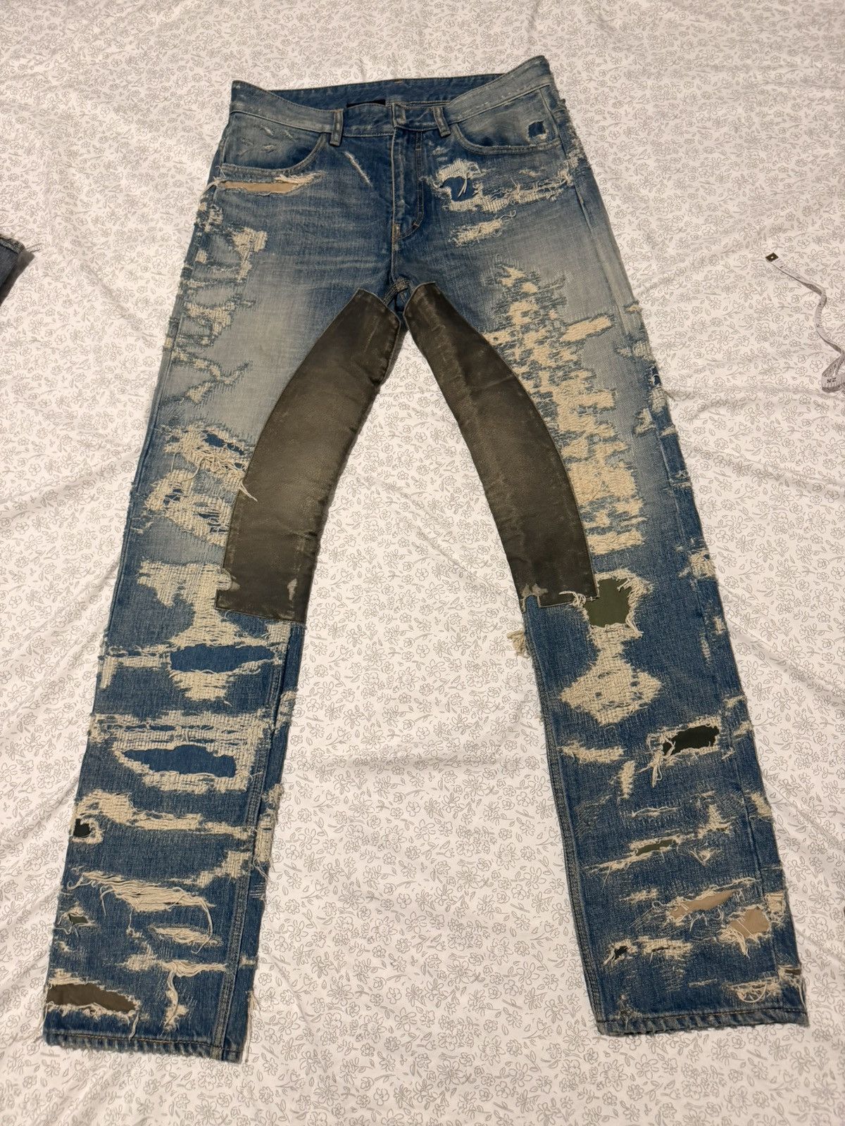 Givenchy Givenchy Boro Destroyed Moleskin Distressed Denim Jeans
