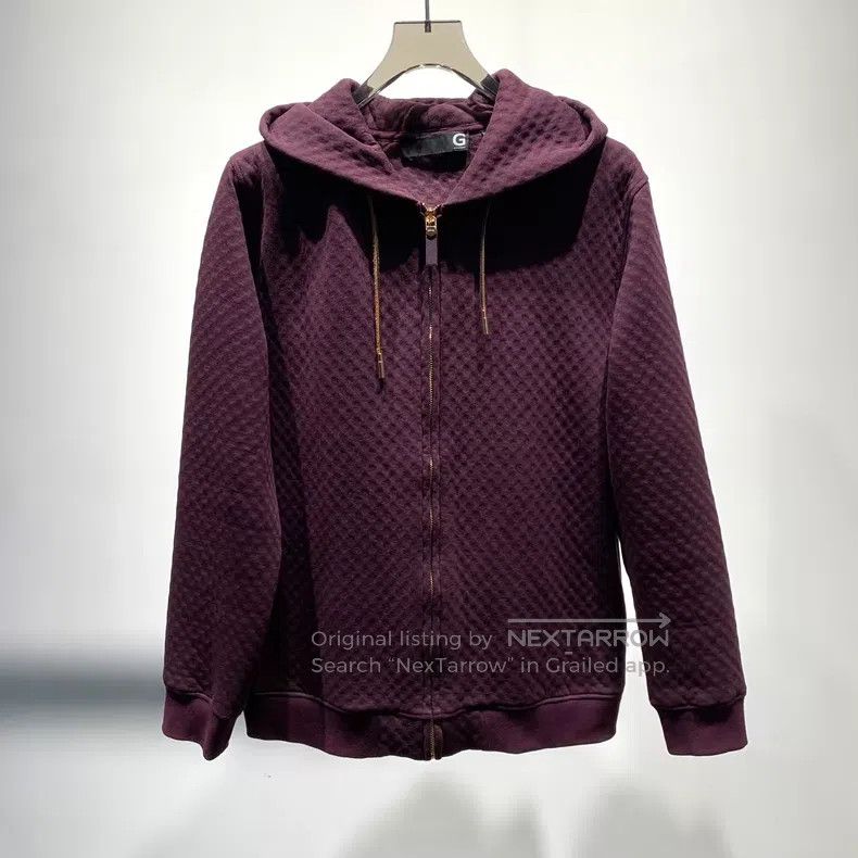 Givenchy Givenchy Red Subtle Pattern Zip-up Hoodie Jacket Size US M / EU 48-50 / 2 - 1 Thumbnail