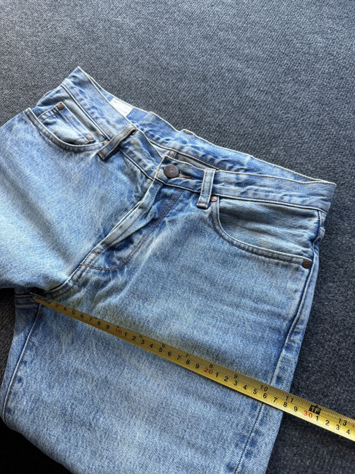 Han Kjobenhavn Han Kjobenhavn Selvedge Jeans Dirty Distressed Light Wash Size US 29 - 23 Thumbnail