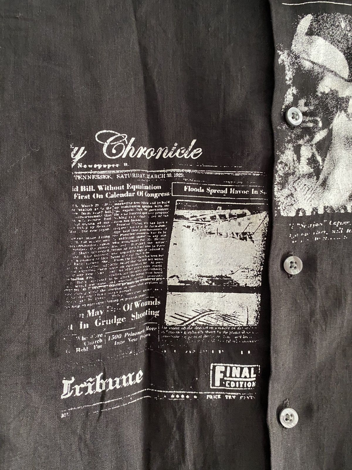 14th Addiction × If Six Was Nine × Le Grande Bleu (L.G.B.) Japanese levis redloop poem button up shirts Size US L / EU 52-54 / 3 - 5 Thumbnail