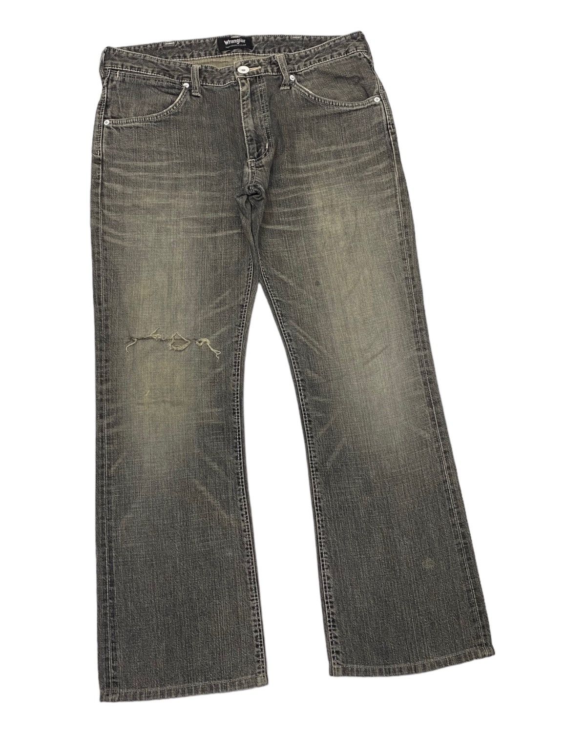 Japanese Brand × True Religion × Wrangler VINTAGE WRANGLER FLARE DISTRESS DENIM TRUE RELIGION STYLE Size US 33 - 2 Thumbnail