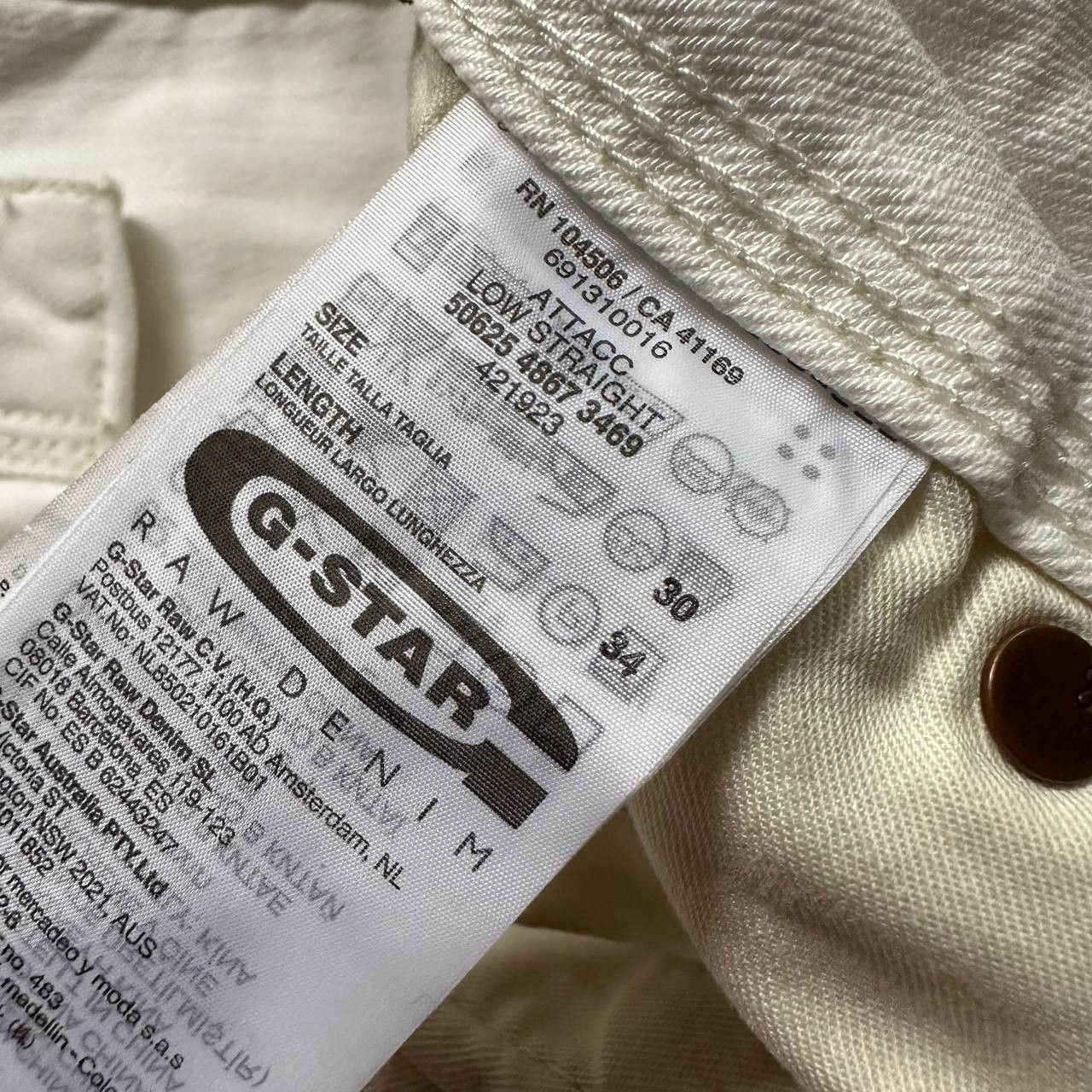 G-Star G Star Raw y2k Vintage Avant Garde White Denim Pants / Jeans Size US 30 / EU 46 - 10 Thumbnail