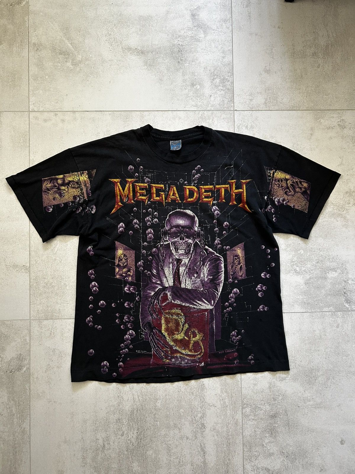Band Tees Vintage 1991 Megadeth All Over Tee Size US XL / EU 56 / 4 - 1 Thumbnail