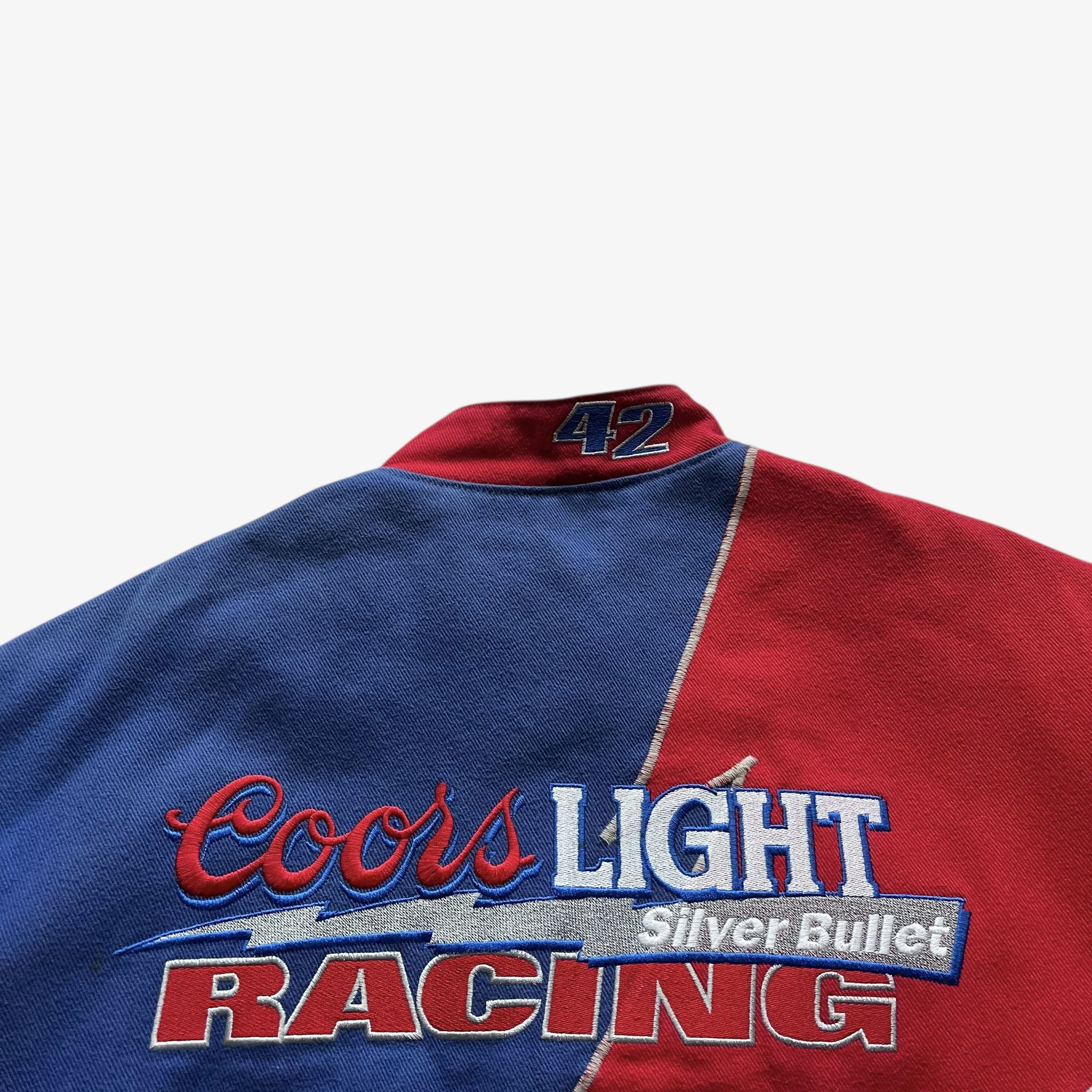 NASCAR Vintage 90s Men's Jeff Hamilton Coors Light NASCAR Jacket Size US L / EU 52-54 / 3 - 7 Thumbnail