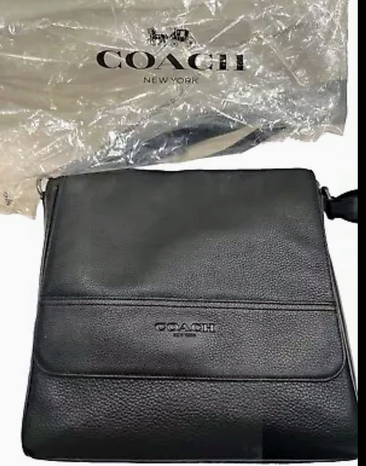 Coach COACH Houston Map Bag Supreme Pebbled Leather Size ONE SIZE - 4 Thumbnail