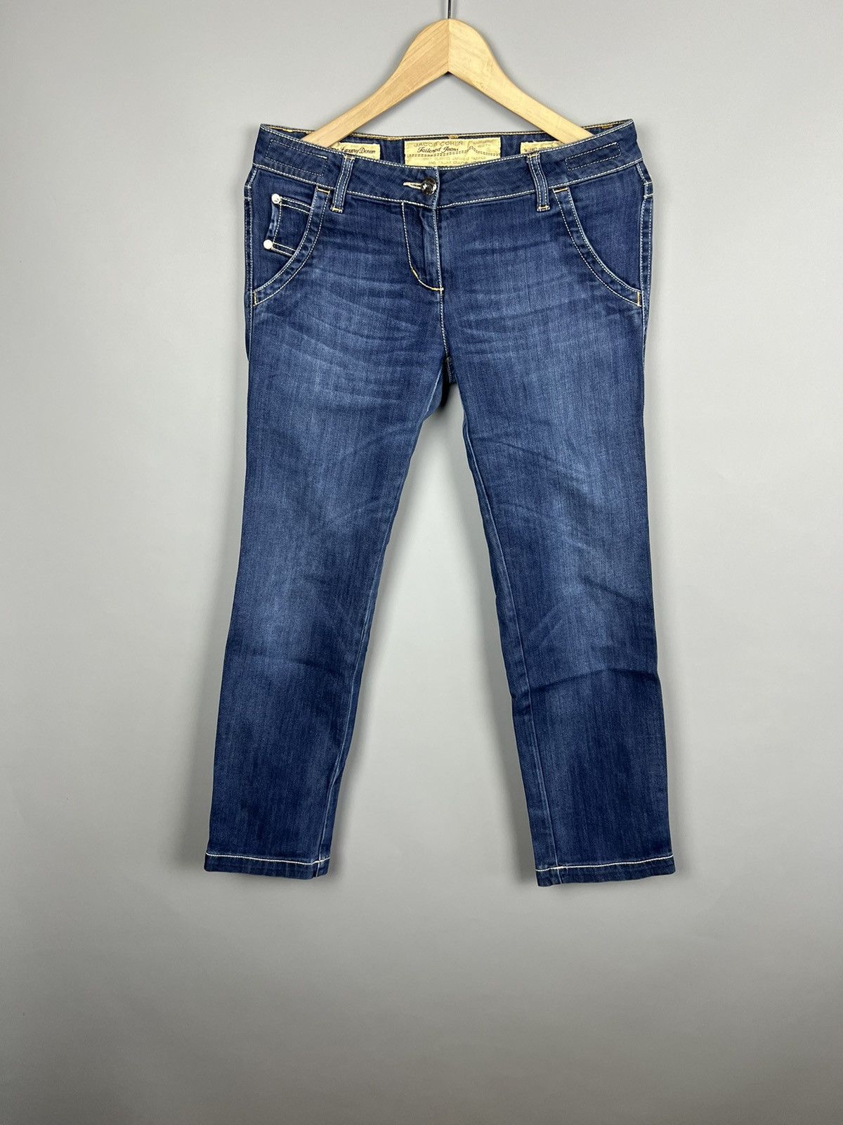 Jacob Cohen Jacob Cohen Jeans ”Girls Save The World” Blue Made in Italy Size 31" - 5 Thumbnail