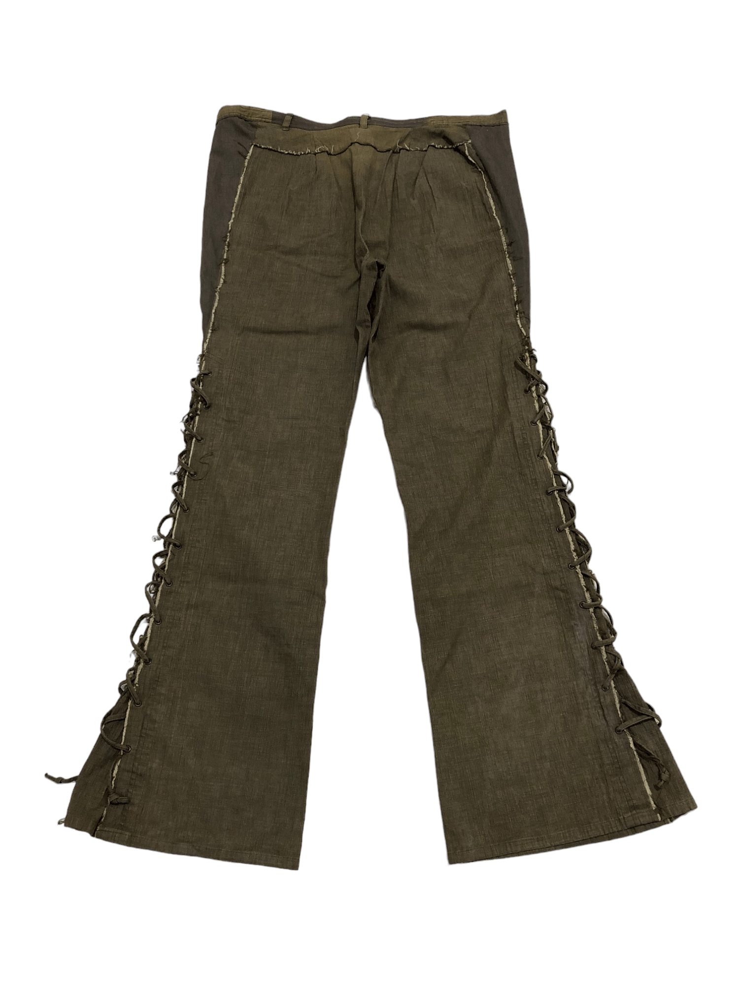 If Six Was Nine Cosa nostra japanese lace up flare pants Size US 34 / EU 50 - 3 Thumbnail