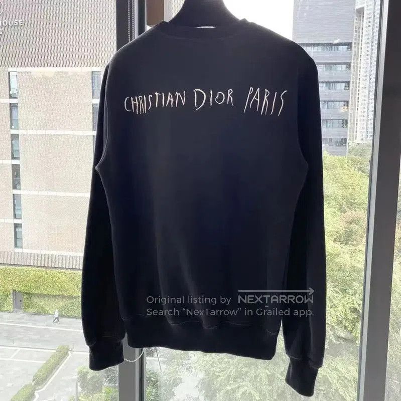 Dior Dior Women's Black Cotton Pullover Sweatshirt . Size S / US 4 / IT 40 - 2 Thumbnail