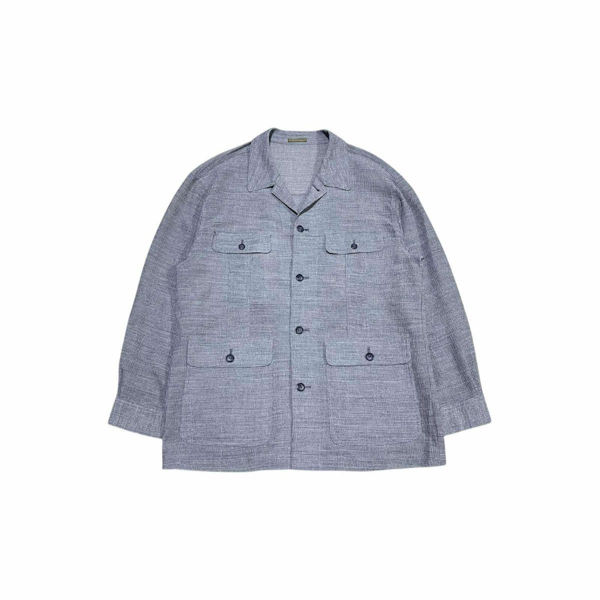 Japanese Brand 🔥Japanese Vintage Cimca Pleats Shirt 4 Pockets Size US L / EU 52-54 / 3 - 1 Thumbnail