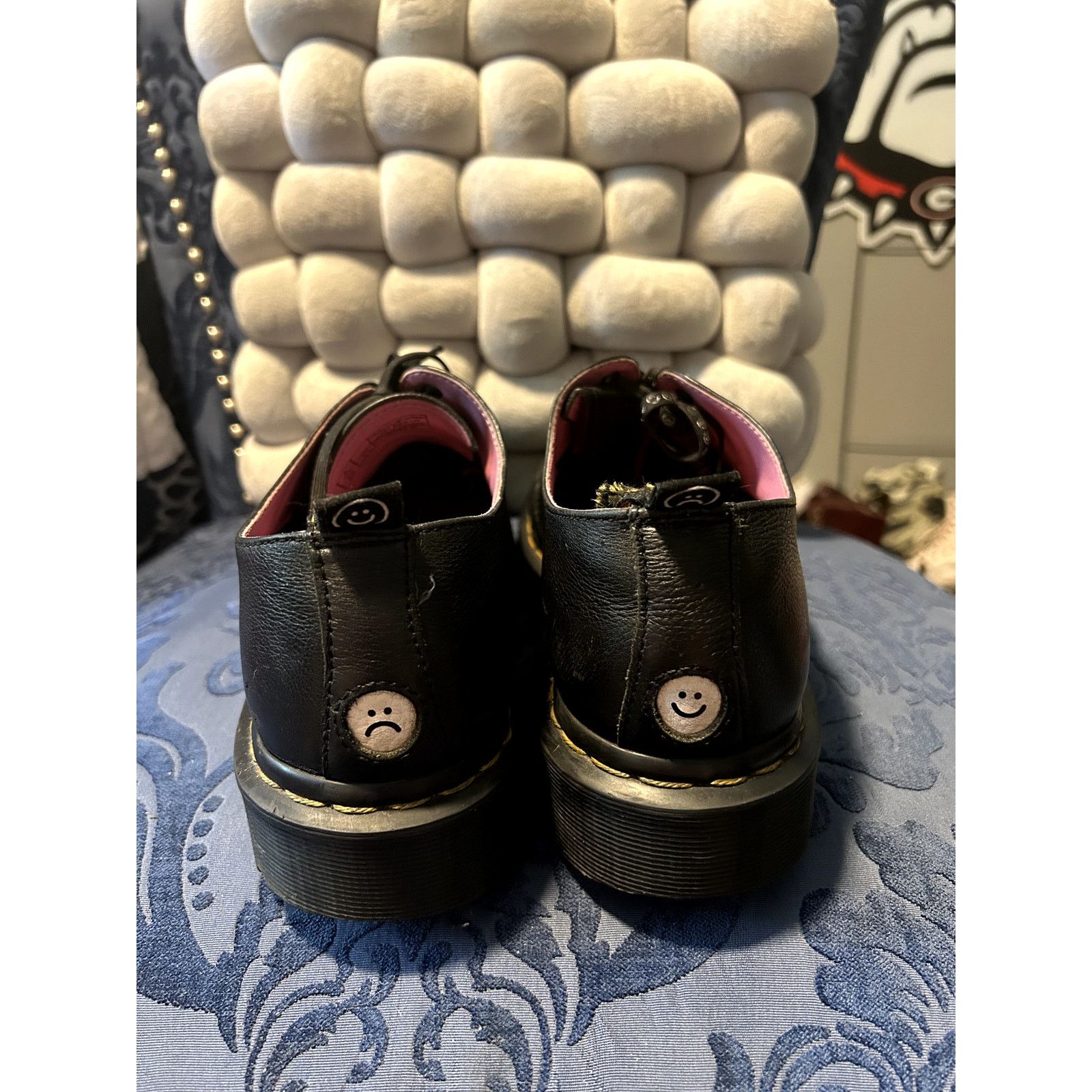 Dr. Martens RARE! Dr Martens x Lazy Oaf Black Oxford size 10/EU 42 Size US 10 / IT 40 - 5 Thumbnail
