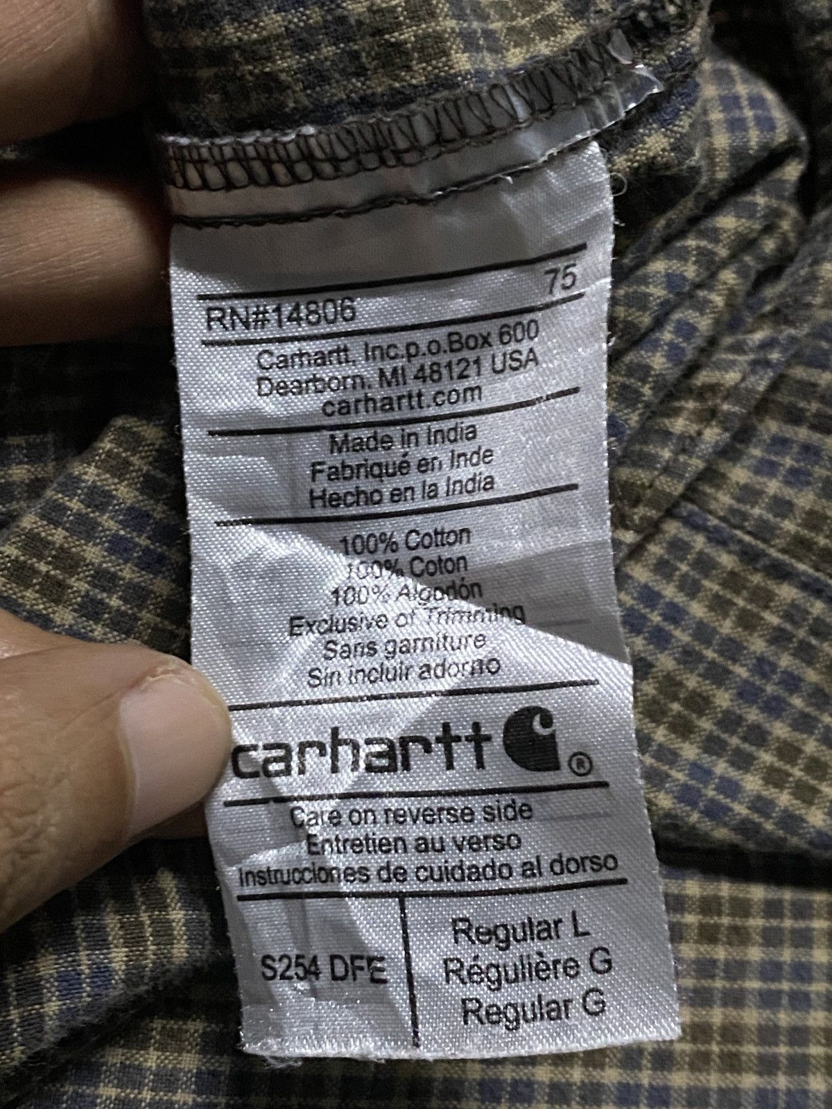Carhartt Carhartt Fall 2011 Gingham Oversized Shirt Size US L / EU 52-54 / 3 - 7 Thumbnail